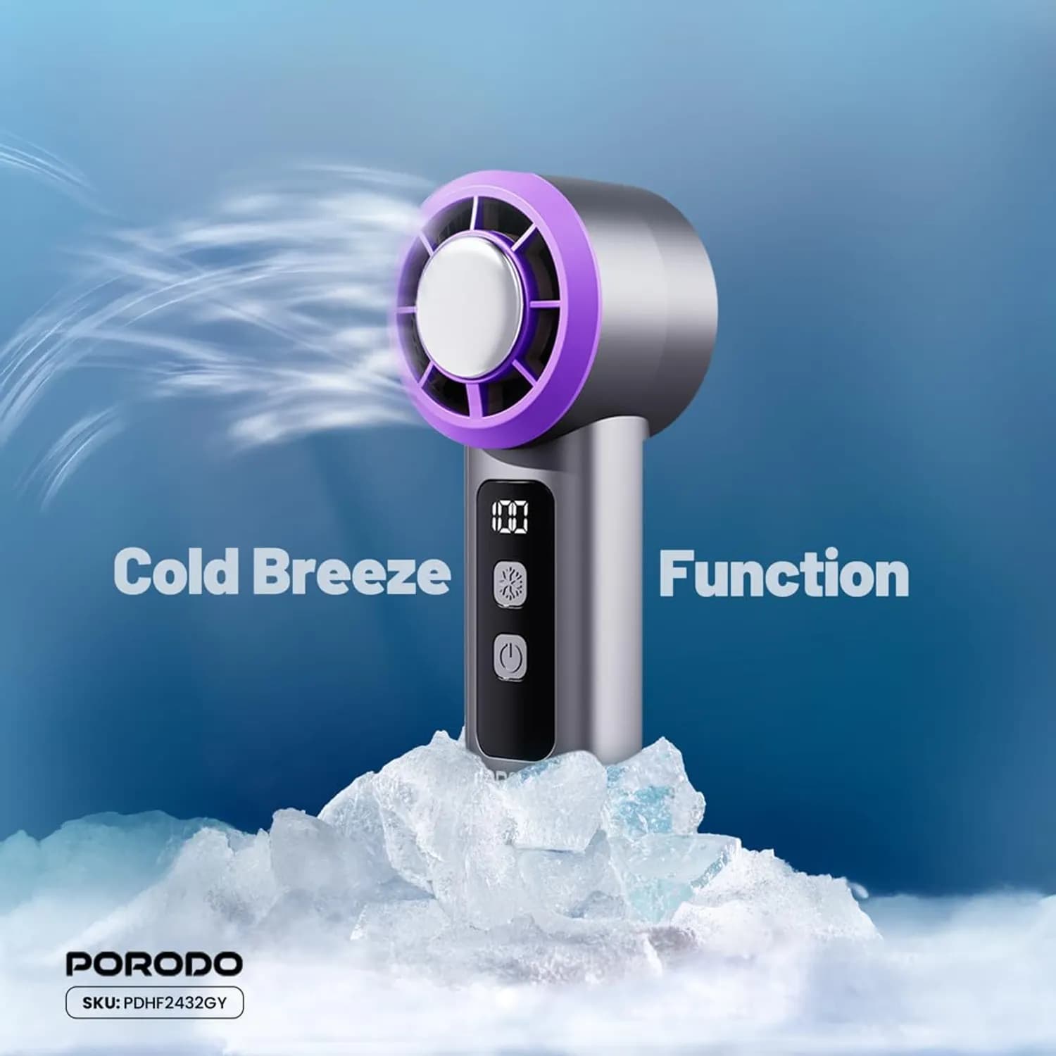 Porodo Steam Mop RapidSteam Touch Control - 1200W, White 3
