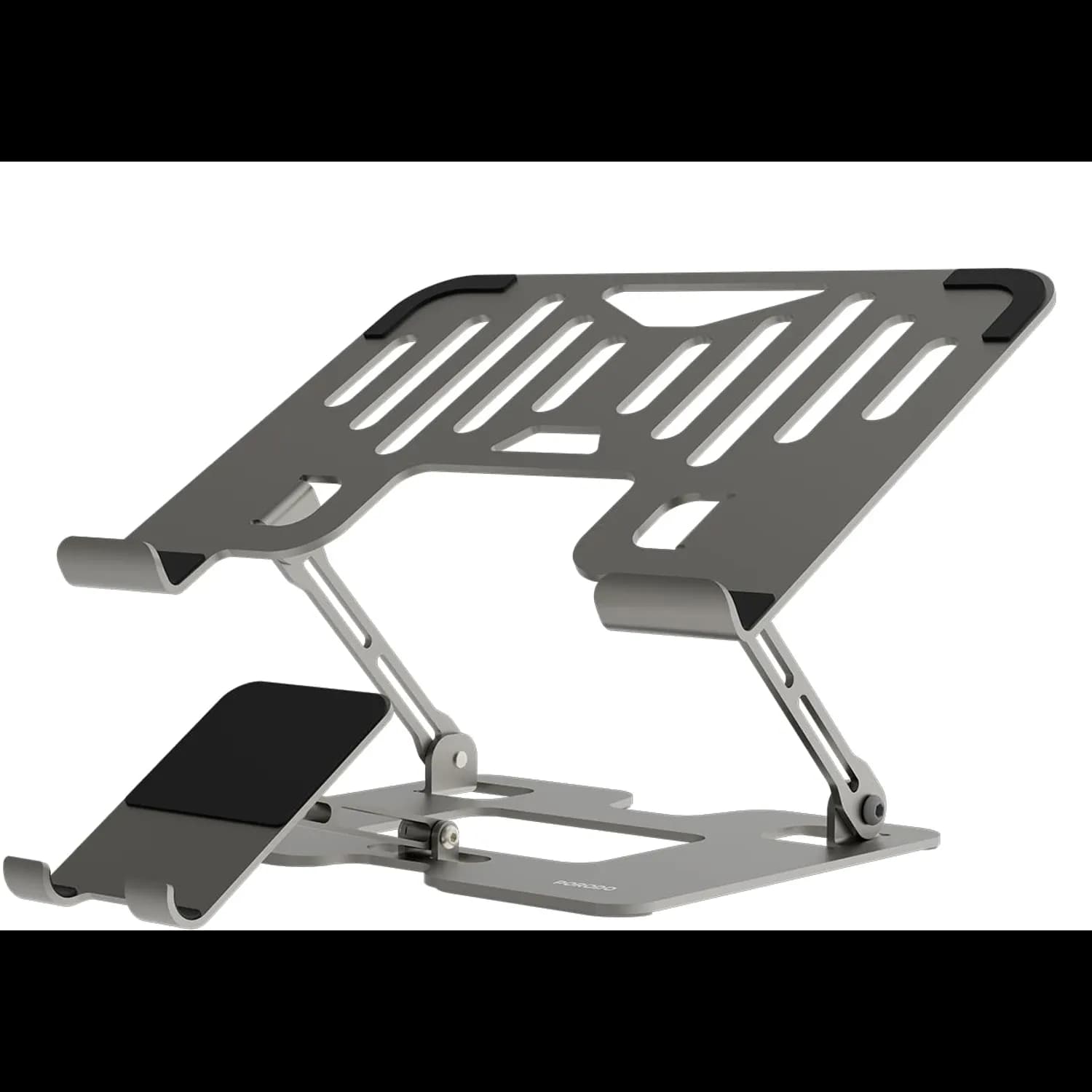 Porodo Multi-Device Stand PD-HSM09-SL - Adjustable, Silver 1 Porodo Multi-Device Stand PD-HSM09-SL - Adjustable, Silver 1