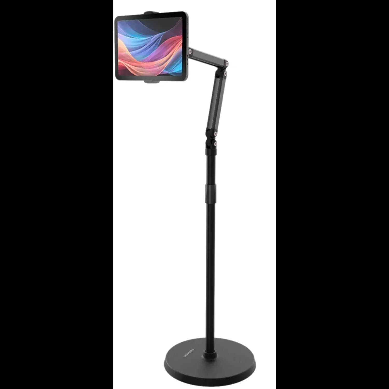Porodo Floor Stand - Adjustable Height, Black 1 Porodo Floor Stand - Adjustable Height, Black 1