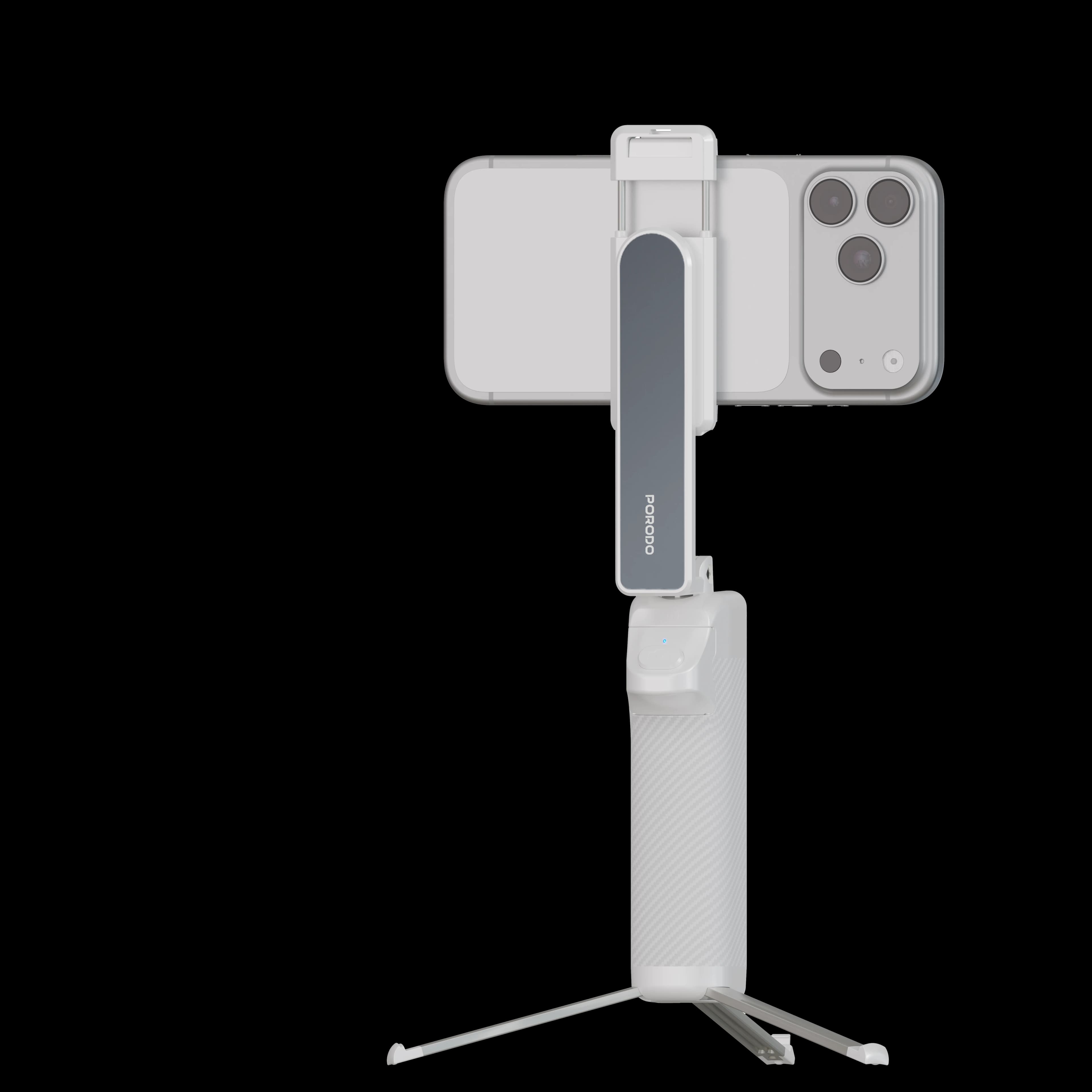 Porodo Selfie Stick with Tripod PDI10WH - White 1 Porodo Selfie Stick with Tripod PDI10WH - White 1