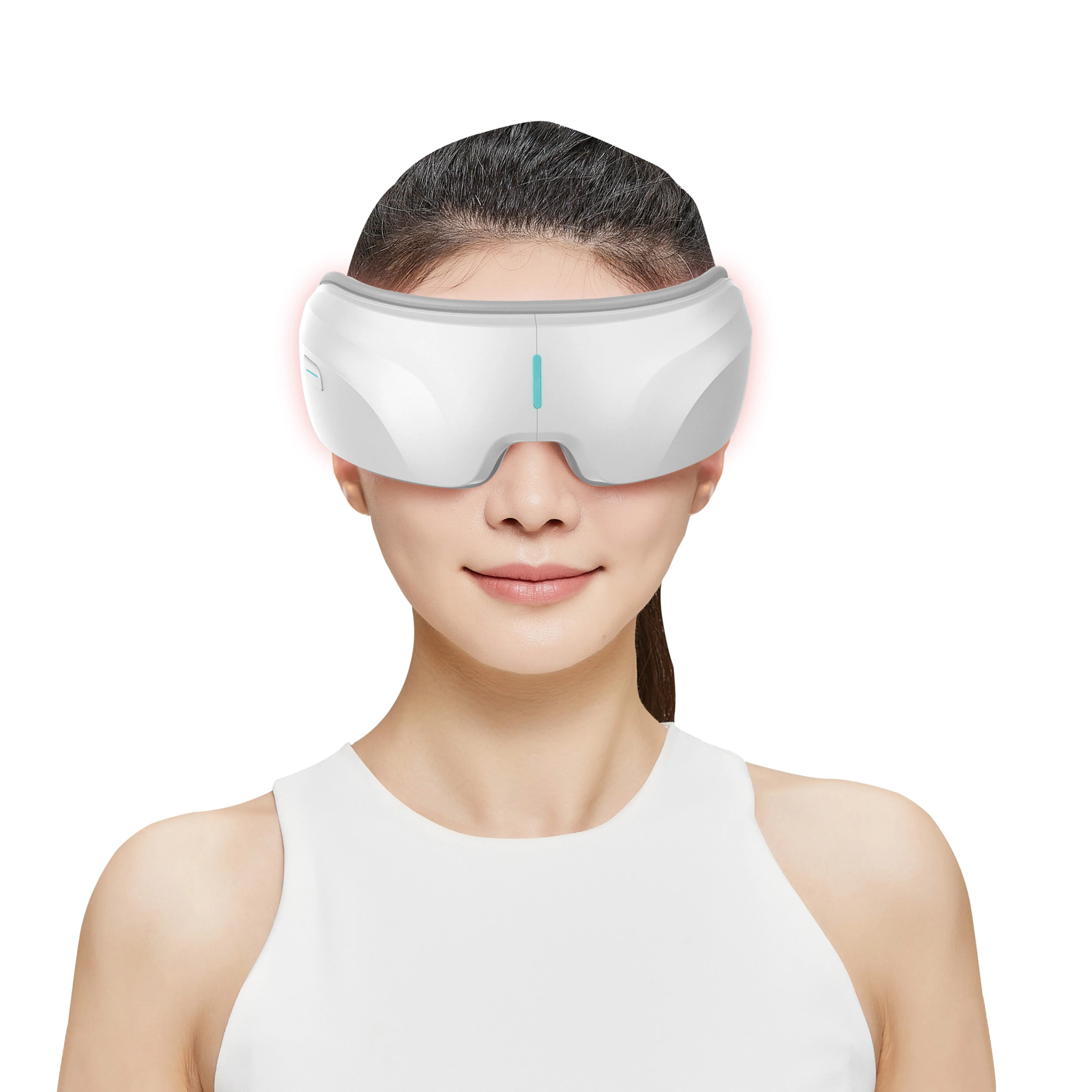 Porodo Rechargeable Eye Massager With Heat & Bluetooth Music - White 4
