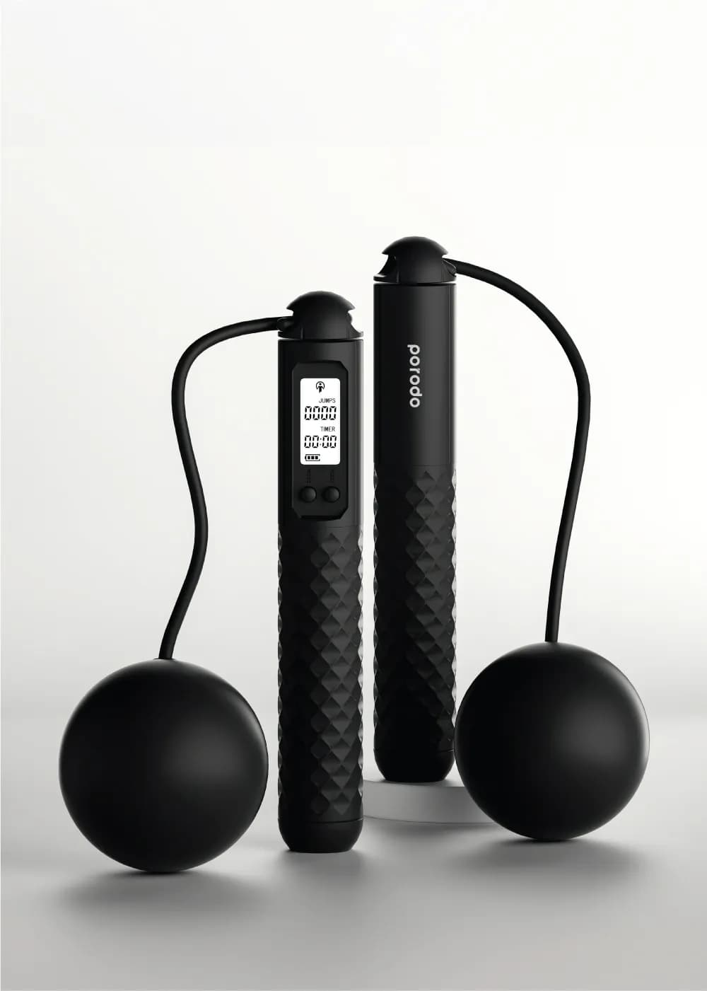 Porodo Lifestyle Smart Skipping Rope — Black 3