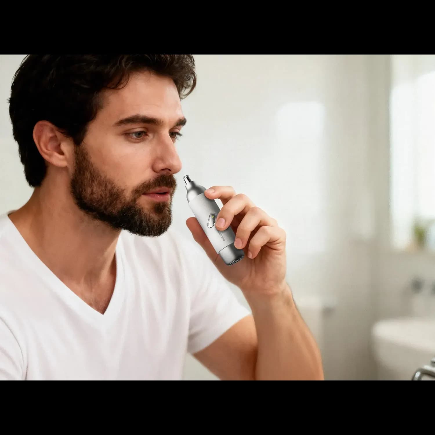 Porodo Electric Shaver - 2-in-1, Built-in Light, White 3
