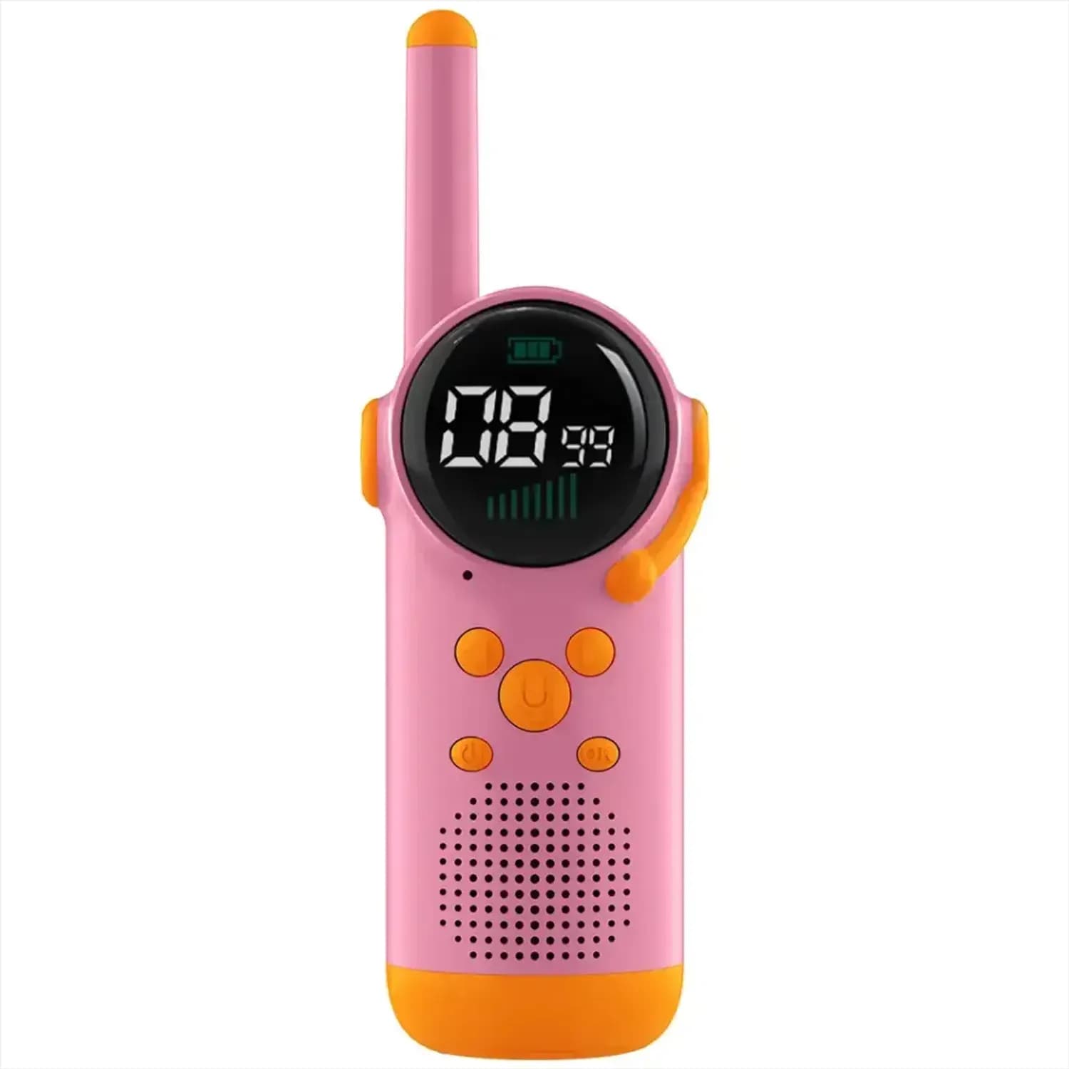 Porodo Kids Walkie Talkies - Dual LCD, Flashlight, Pink — Blue 2