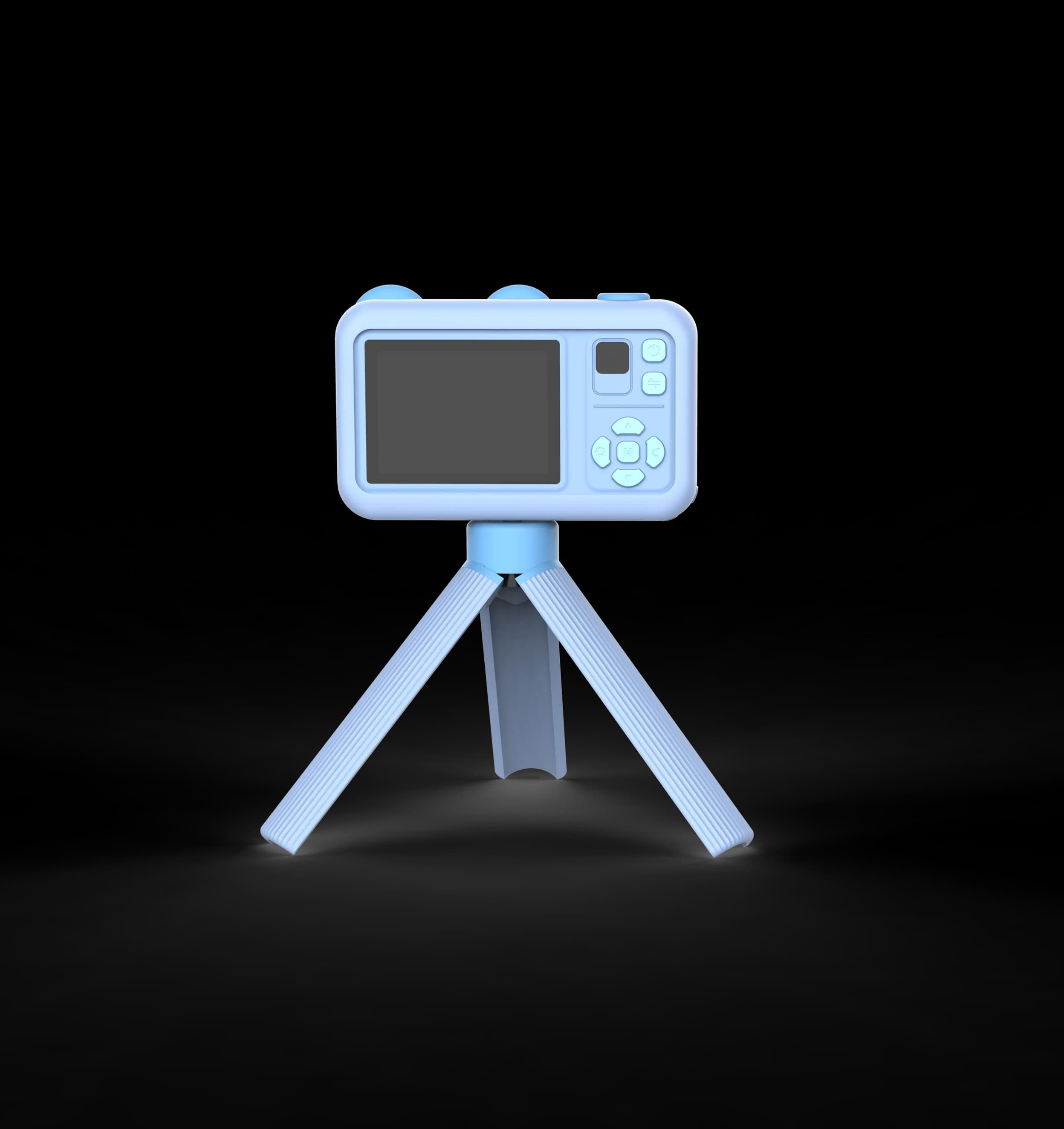 Porodo Kids Digital Camera with Tripod Stand 26MP 1080P 400mAh — Blue 3