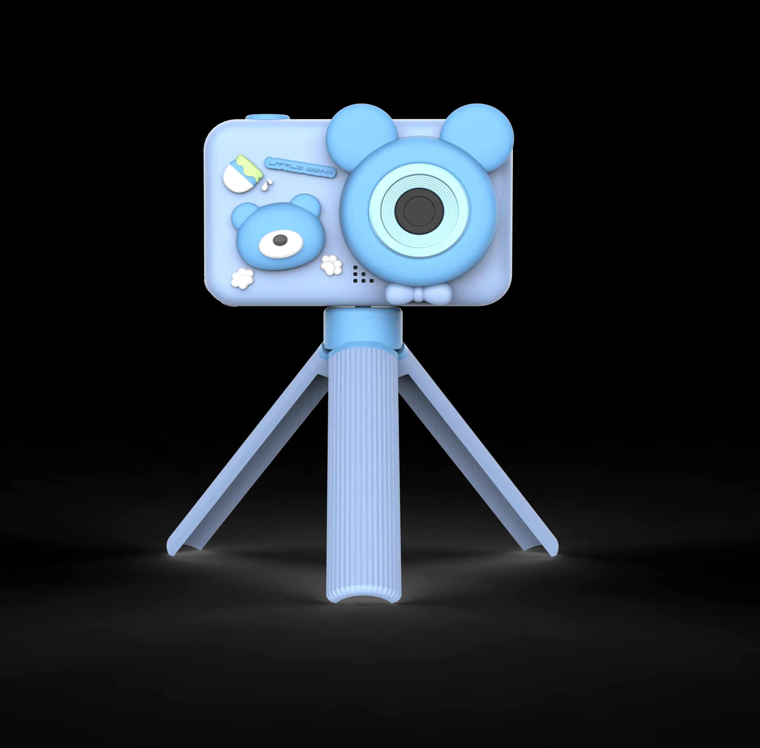 Porodo Kids Digital Camera with Tripod Stand 26MP 1080P 400mAh — Blue 4