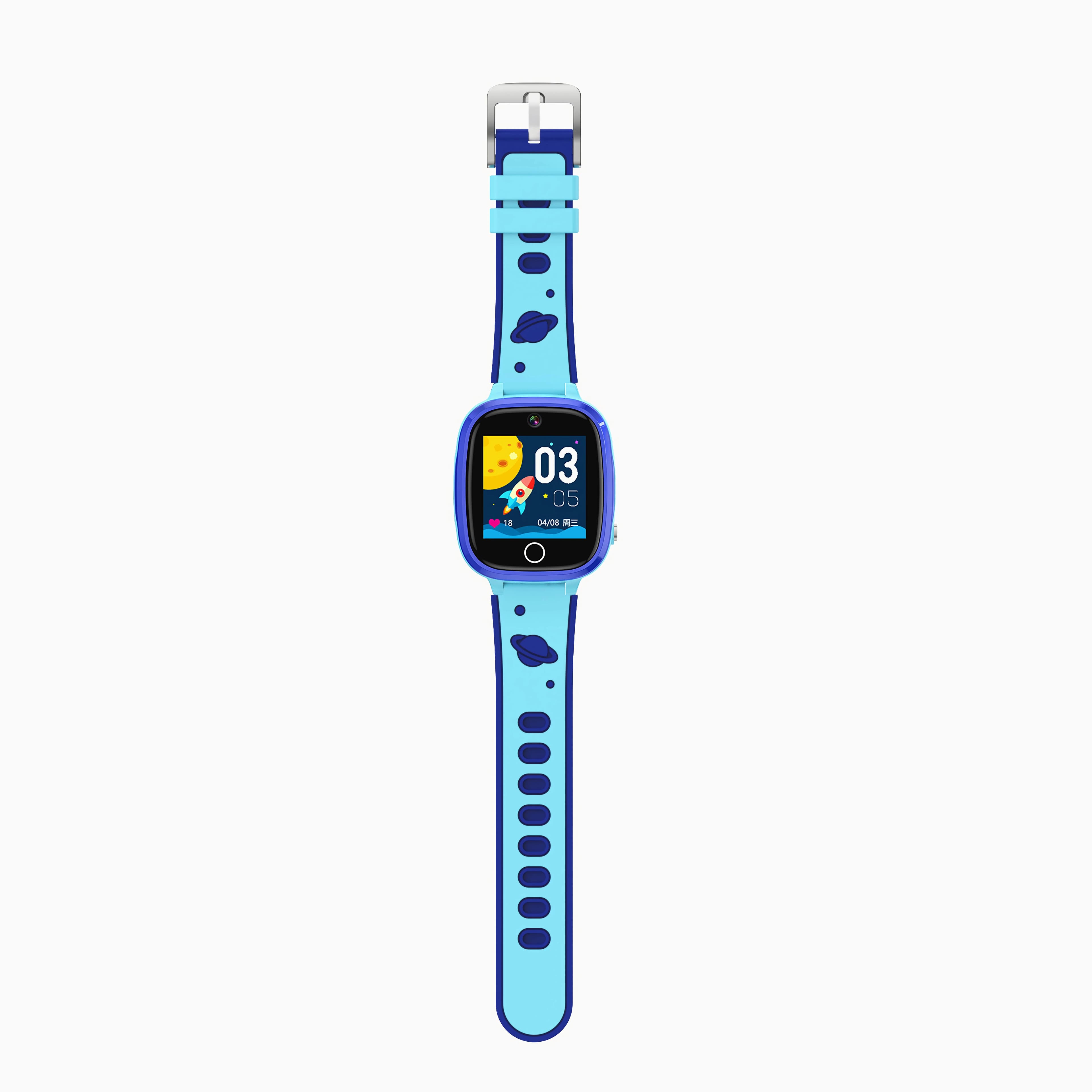 Porodo Blue 4G Kids GPS Smart Watch with Setracker 2 app — Blue 4