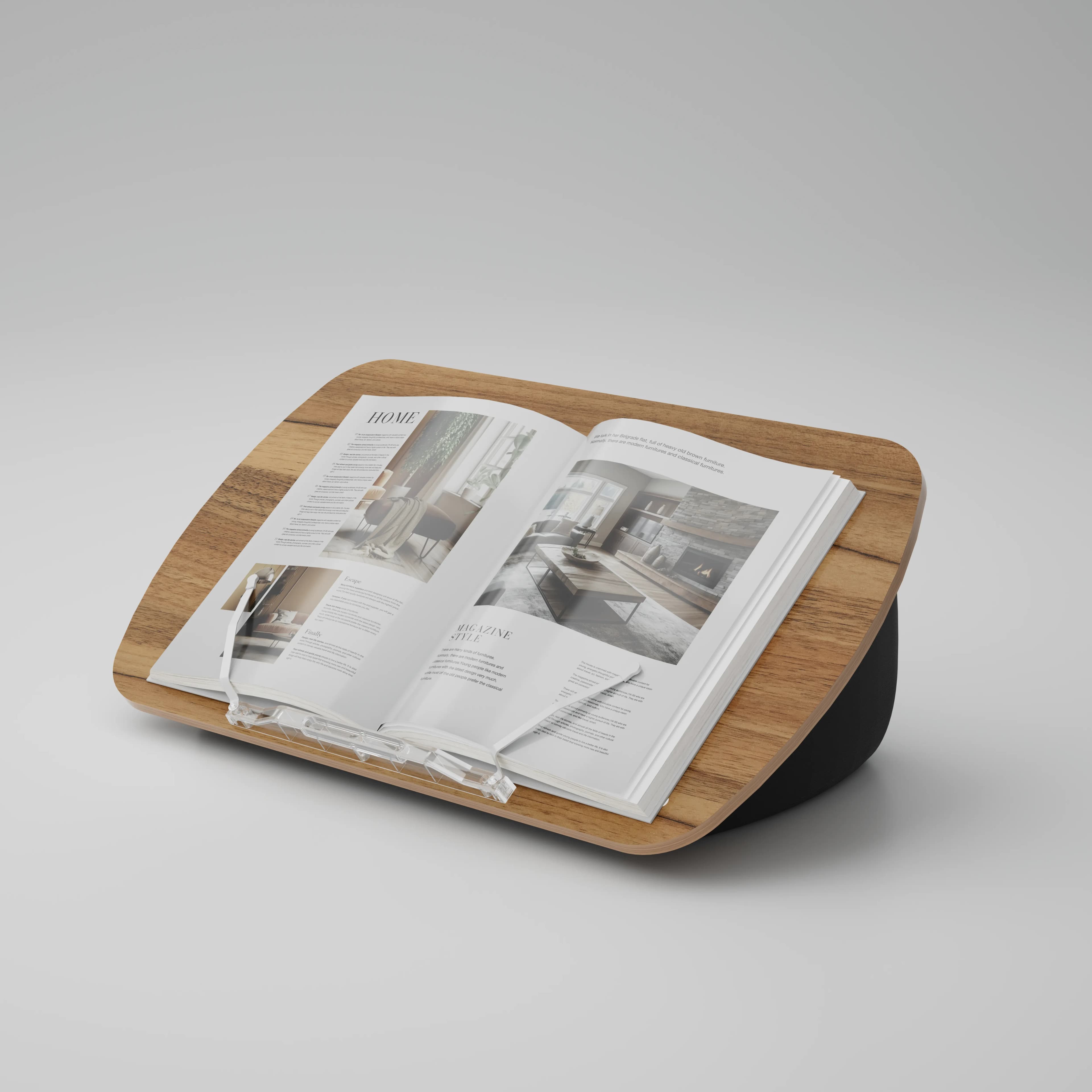 Porodo Lifestyle Laptop stand with Pillow Base - Grey 2