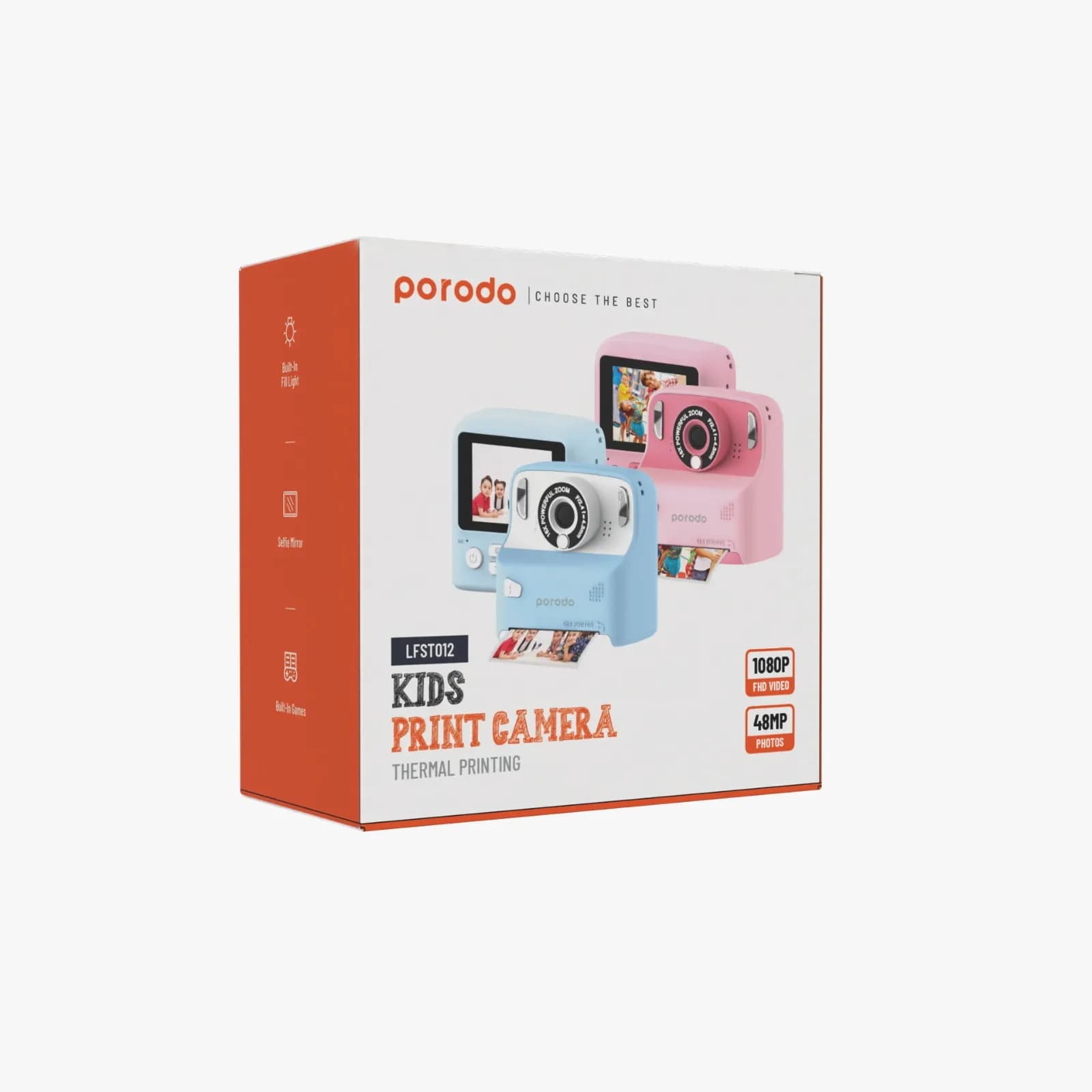 Porodo Lifestyle Kids Print Camera Thermal Printing — Blue 2
