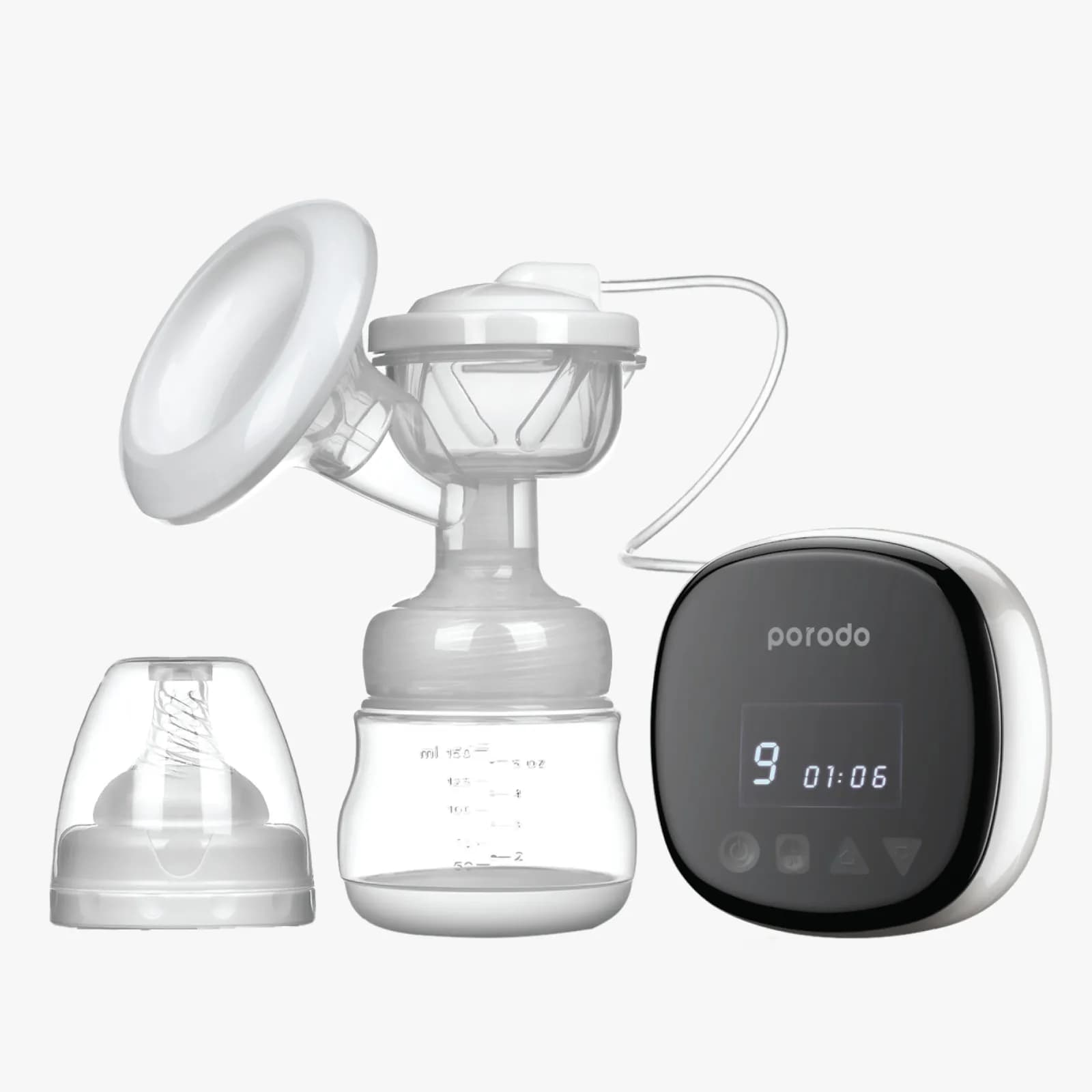 Porodo Lifestyle Motorised Breast Pump - White 1 Porodo Lifestyle Motorised Breast Pump - White 1