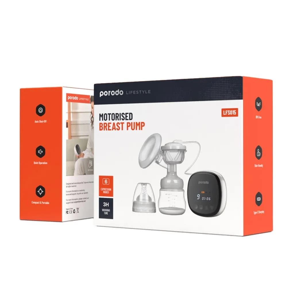 Porodo Lifestyle Motorised Breast Pump - White 3