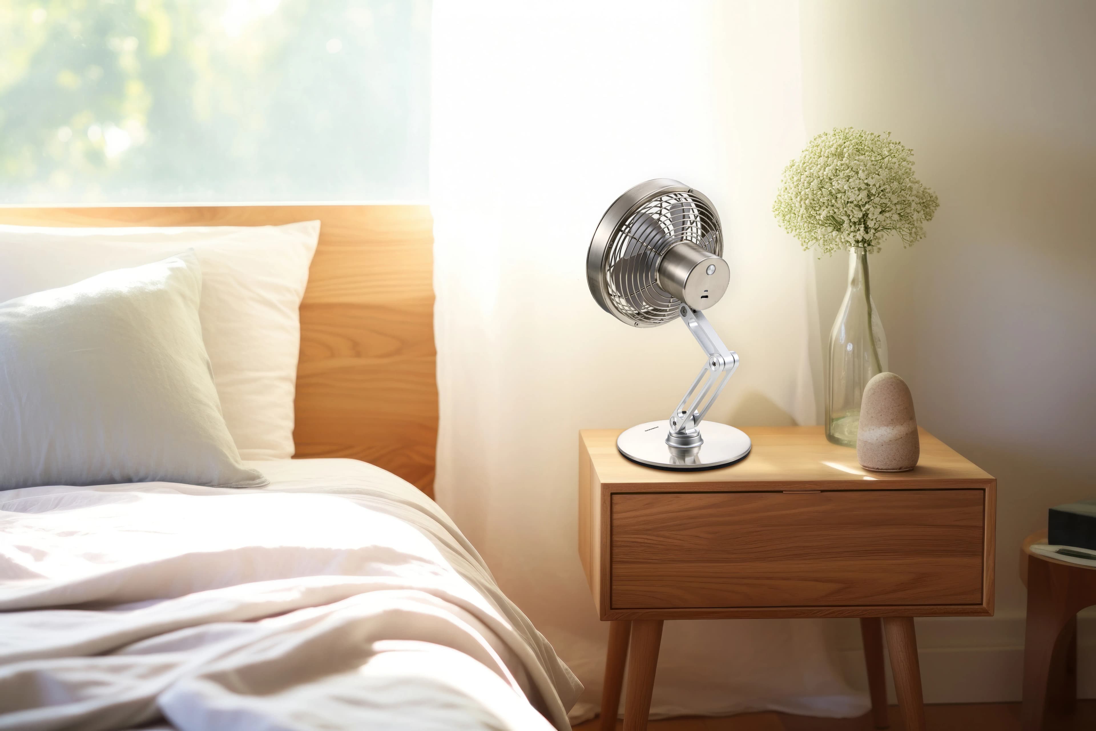 Porodo Lifestyle Metal Desk Fan - Gray 1 Porodo Lifestyle Metal Desk Fan - Gray 1
