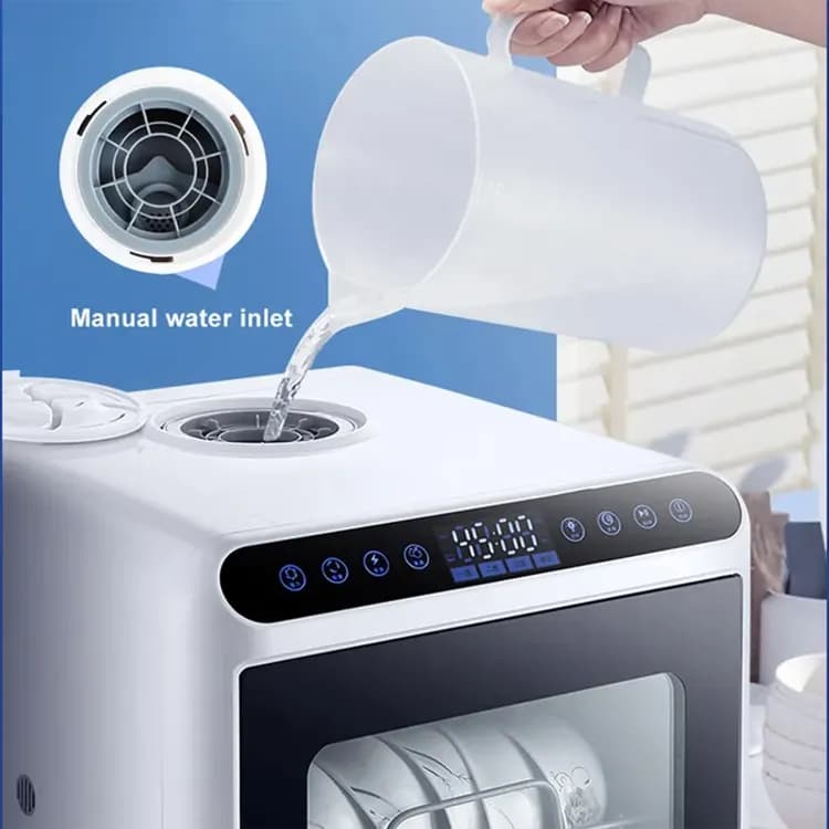 Porodo Portable Mini Dishwasher - Dual Mode, UV Sterilization, White 3