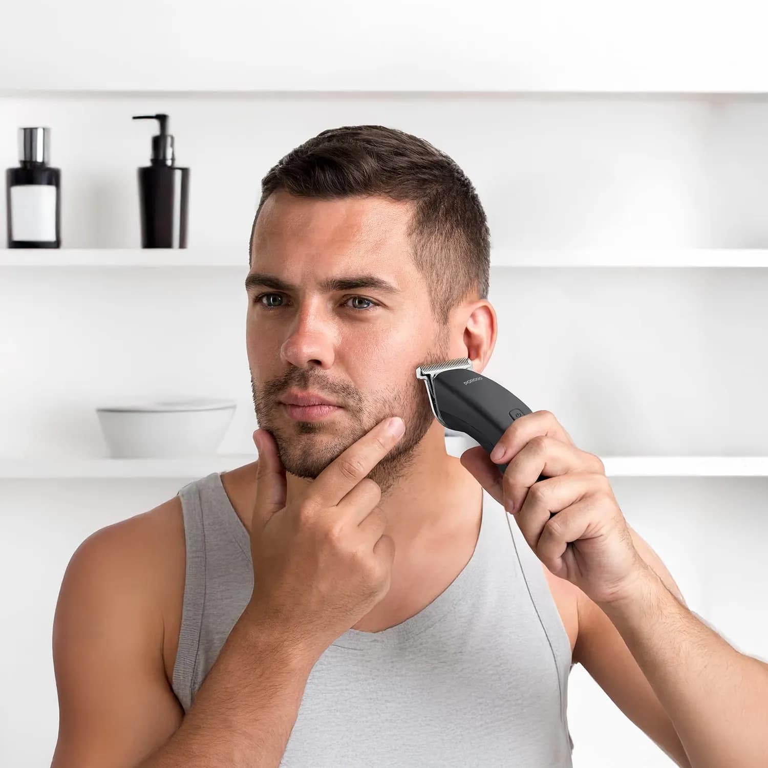 Porodo Compact T-Blade Hair Trimmer, - Black 2