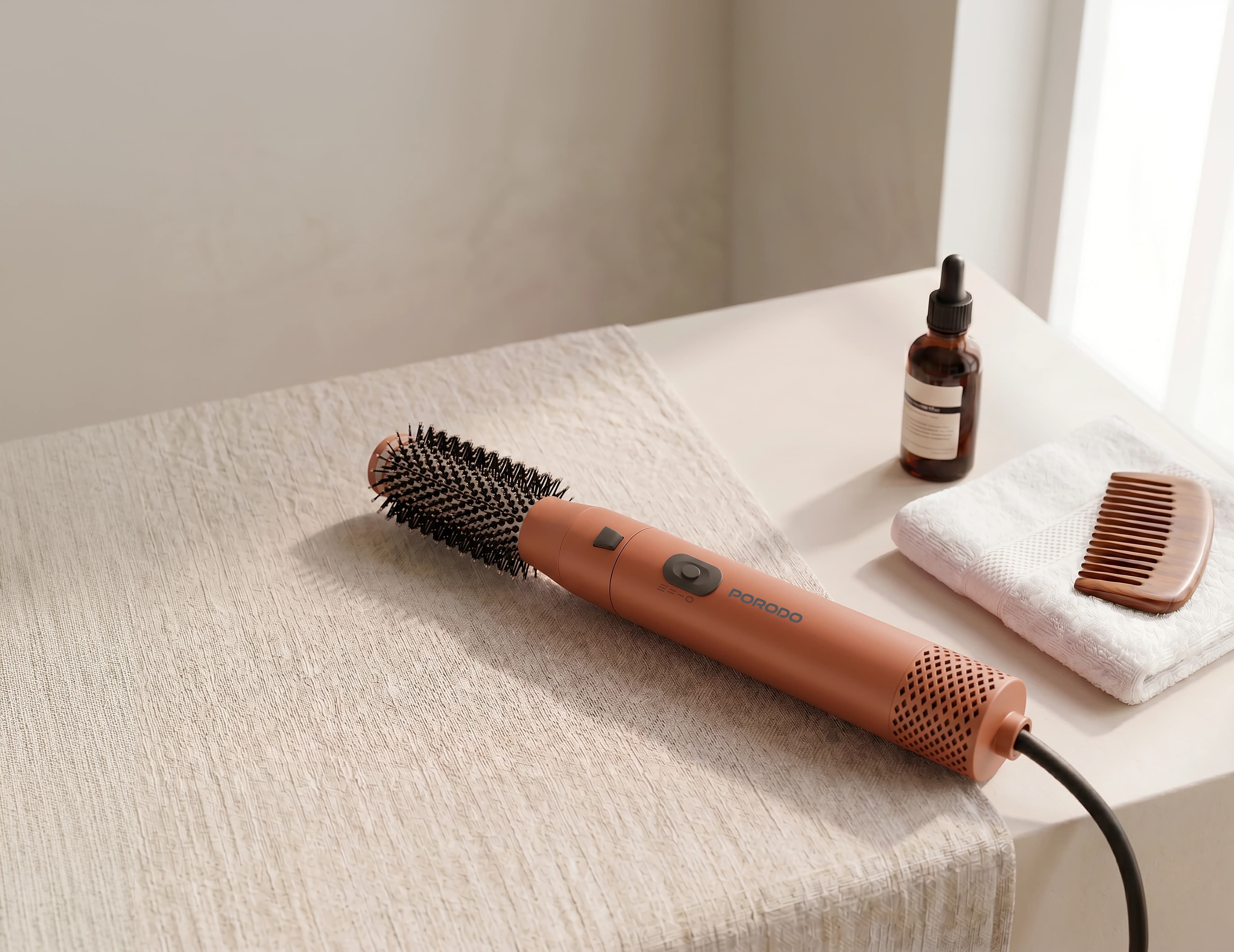 Porodo Hair Styler TULIP PDLFST126PH - 5 in 1 Multi-Function, Peach — Peach 4