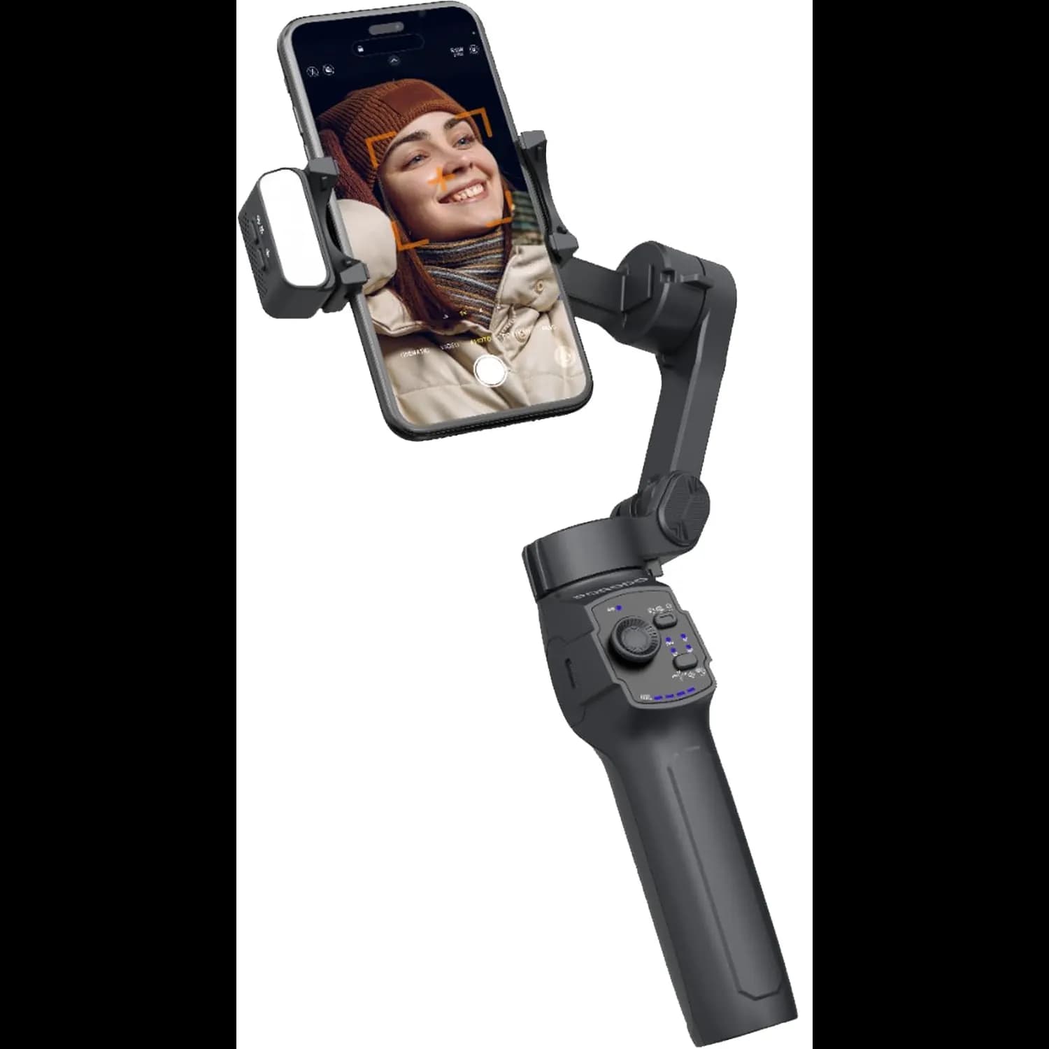 Porodo 3-Axis Gimbal Stabilizer - 3600mAh Battery, Black 1 Porodo 3-Axis Gimbal Stabilizer - 3600mAh Battery, Black 1