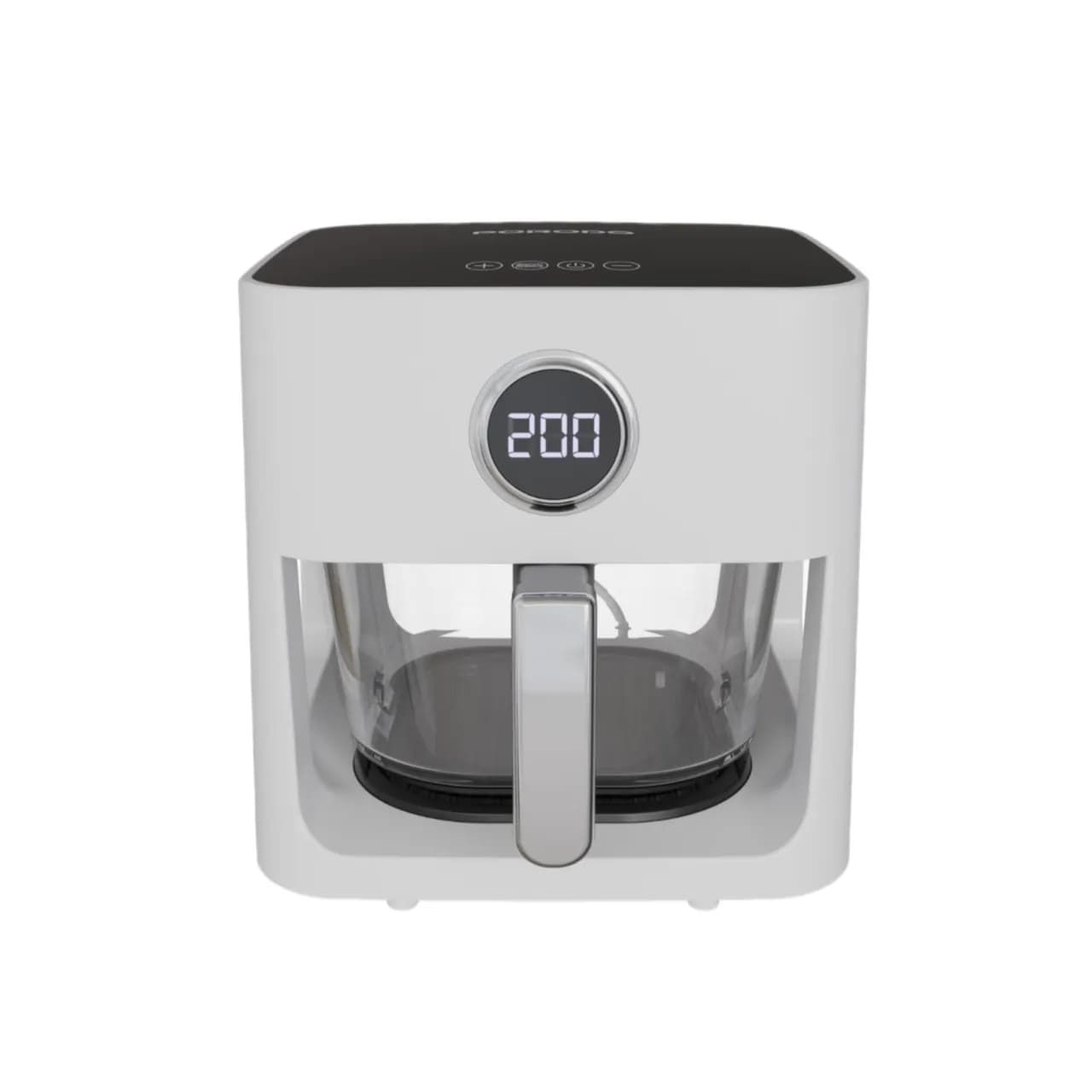 Porodo Lifestyle 5L Glass Pot Air Fryer - White 4