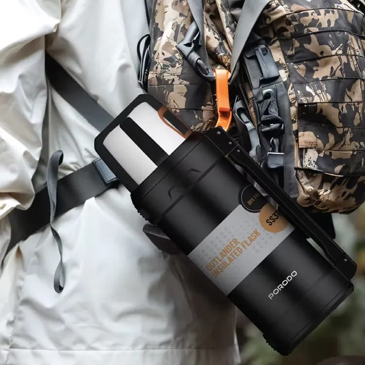 Porodo Lifestyle Outlander Insulation Flask - Black 3