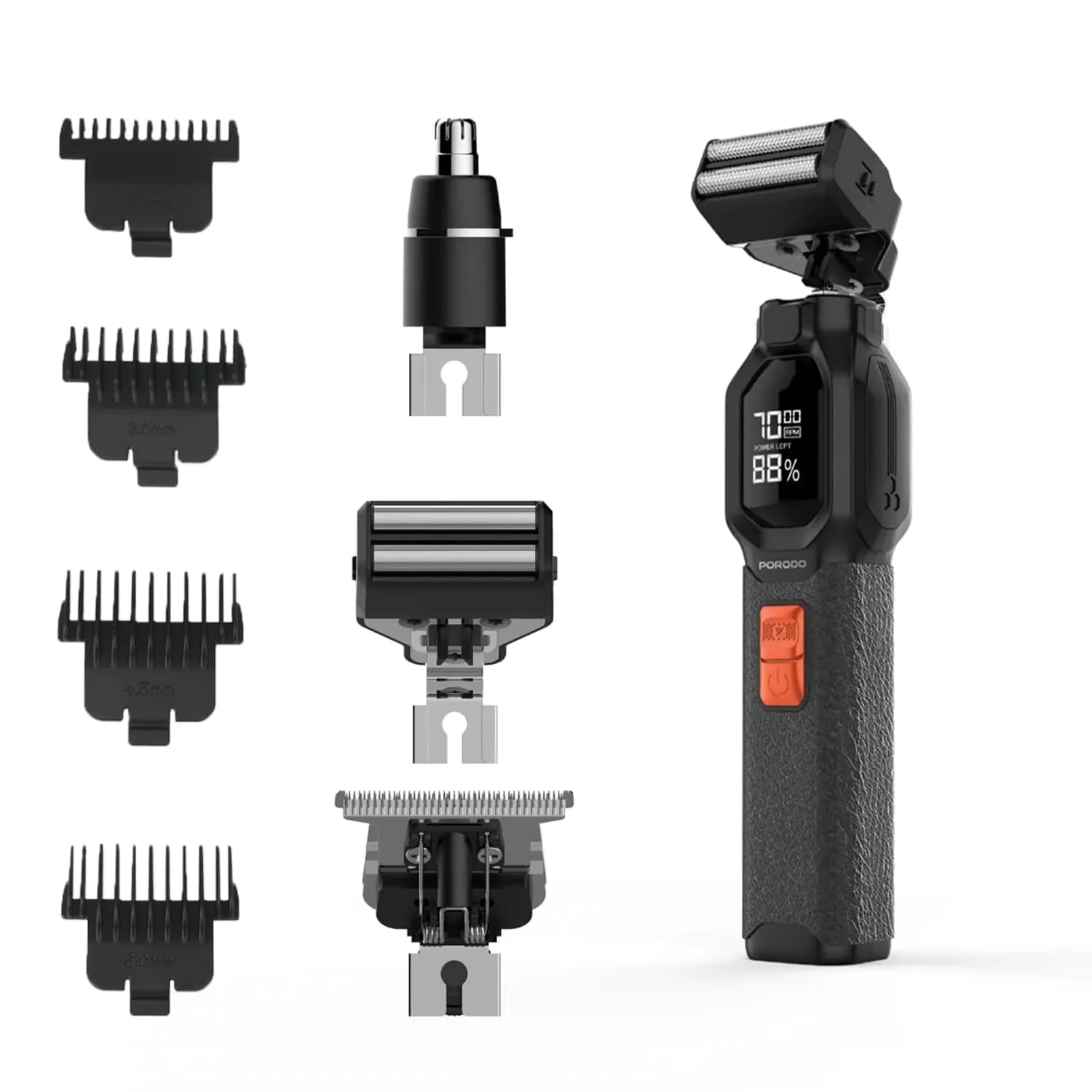 Porodo Grooming Kit - Cordless Trio, Black 1 Porodo Grooming Kit - Cordless Trio, Black 1