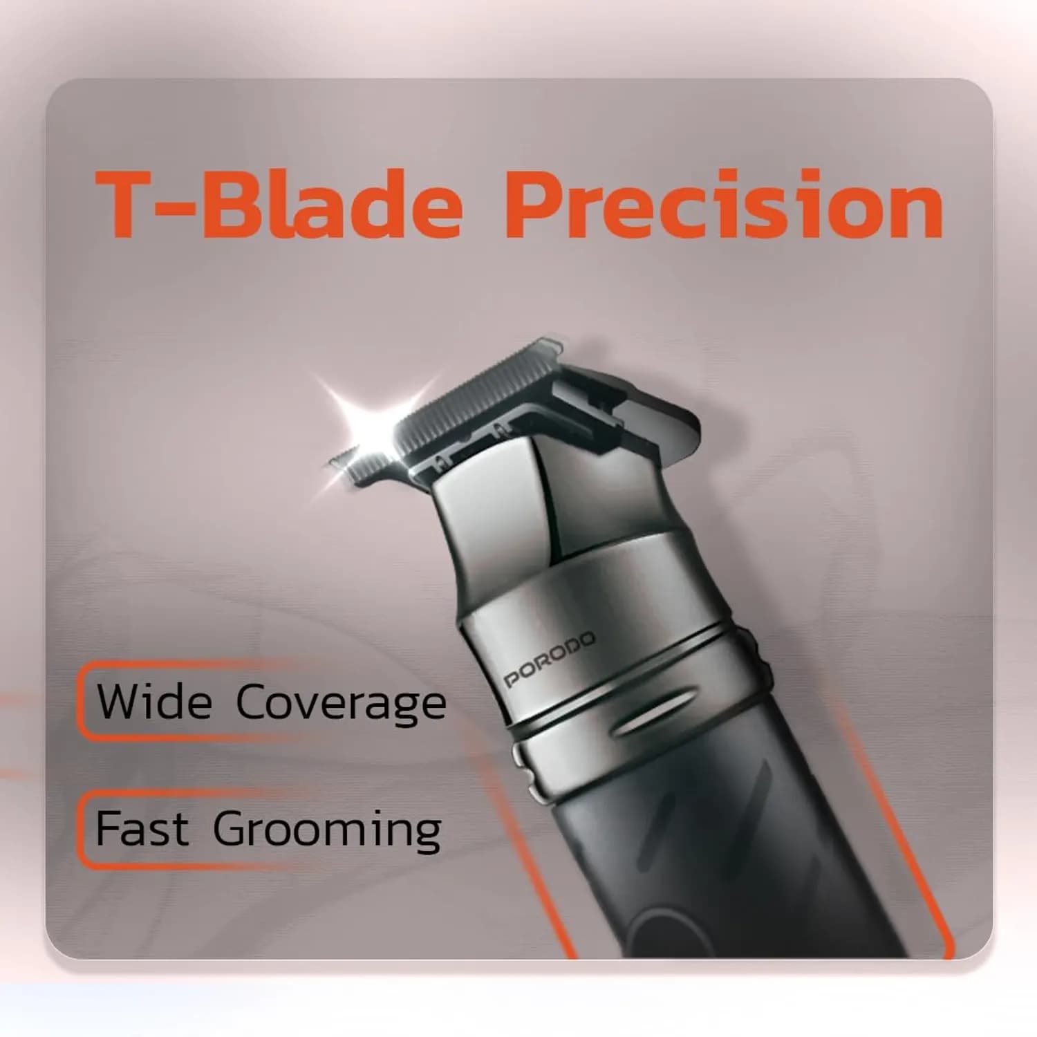 Porodo Shaver & Trimmer - Bi-Directional, IPX7 Waterproof, Black 3