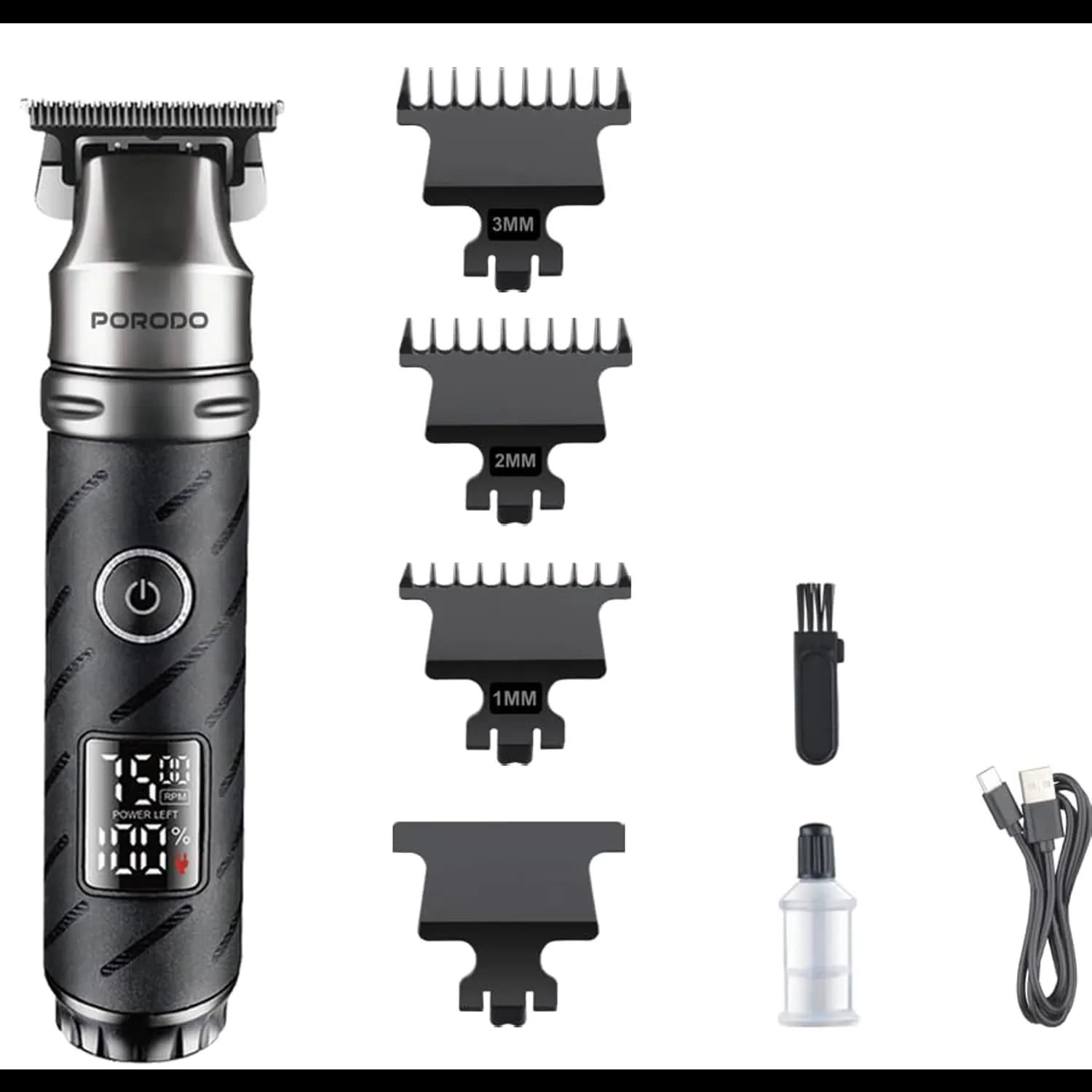 Porodo Shaver & Trimmer - Bi-Directional, IPX7 Waterproof, Black 1 Porodo Shaver & Trimmer - Bi-Directional, IPX7 Waterproof, Black 1