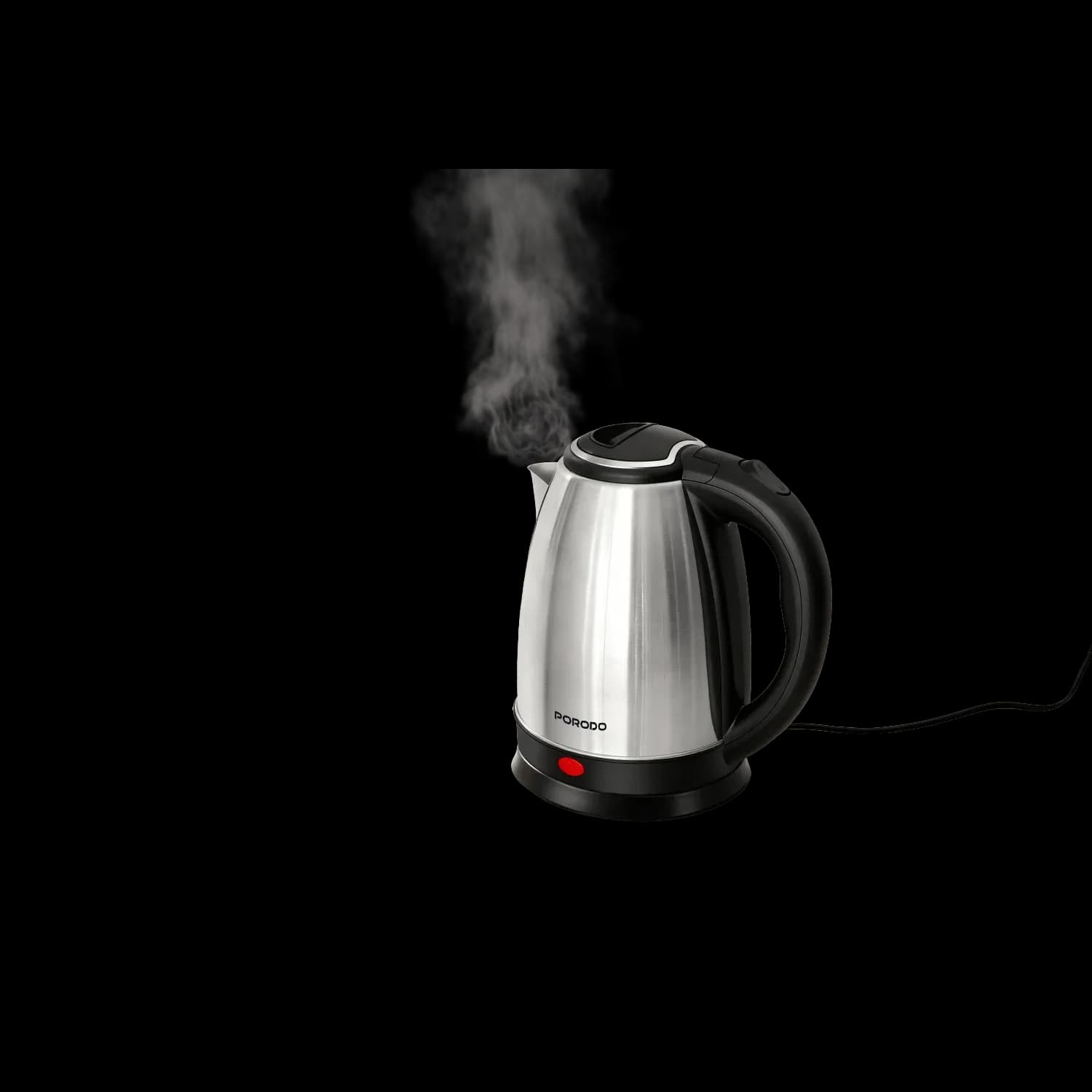porodo Electric Glass Kettle - 1.8L, Auto Shut-Off, Silver — Silver 3