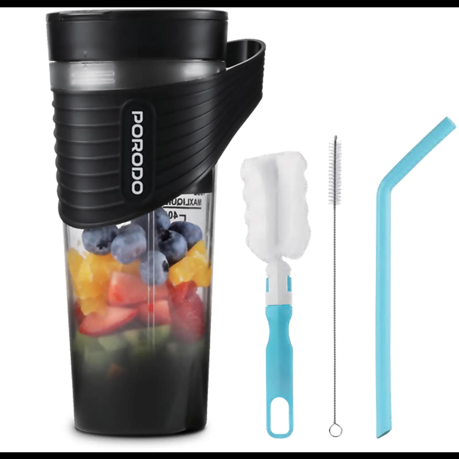 Porodo Portable Blender FreshMix - 460mL, Black 1 Porodo Portable Blender FreshMix - 460mL, Black 1