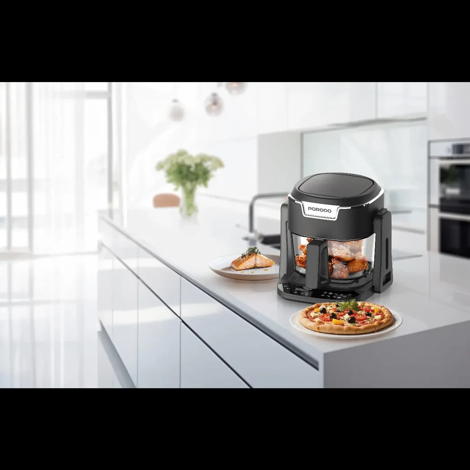 Porodo Air Fryer Quick Flip - 3-in-1, 4.5L, Black 4