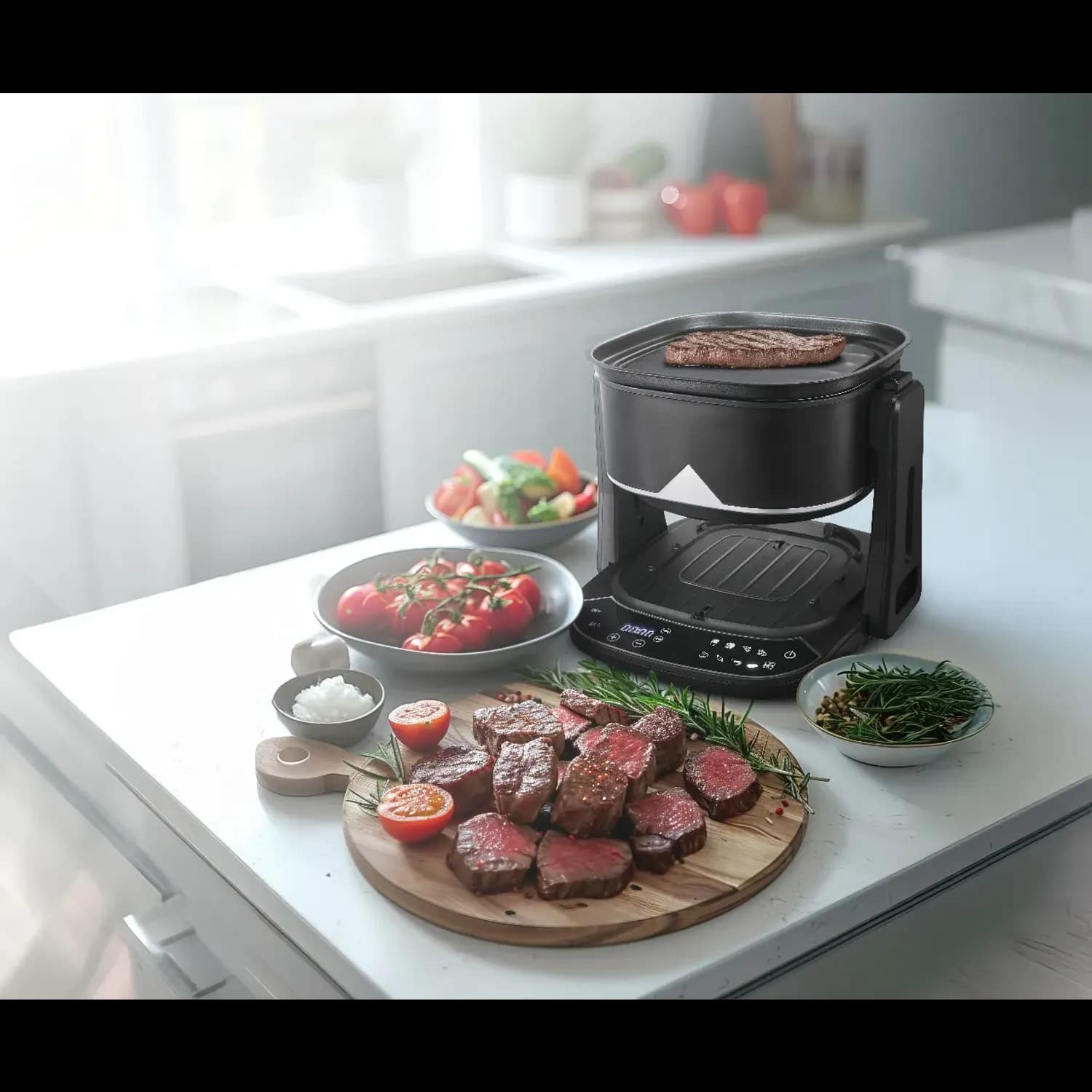 Porodo Air Fryer Quick Flip - 3-in-1, 4.5L, Black 5
