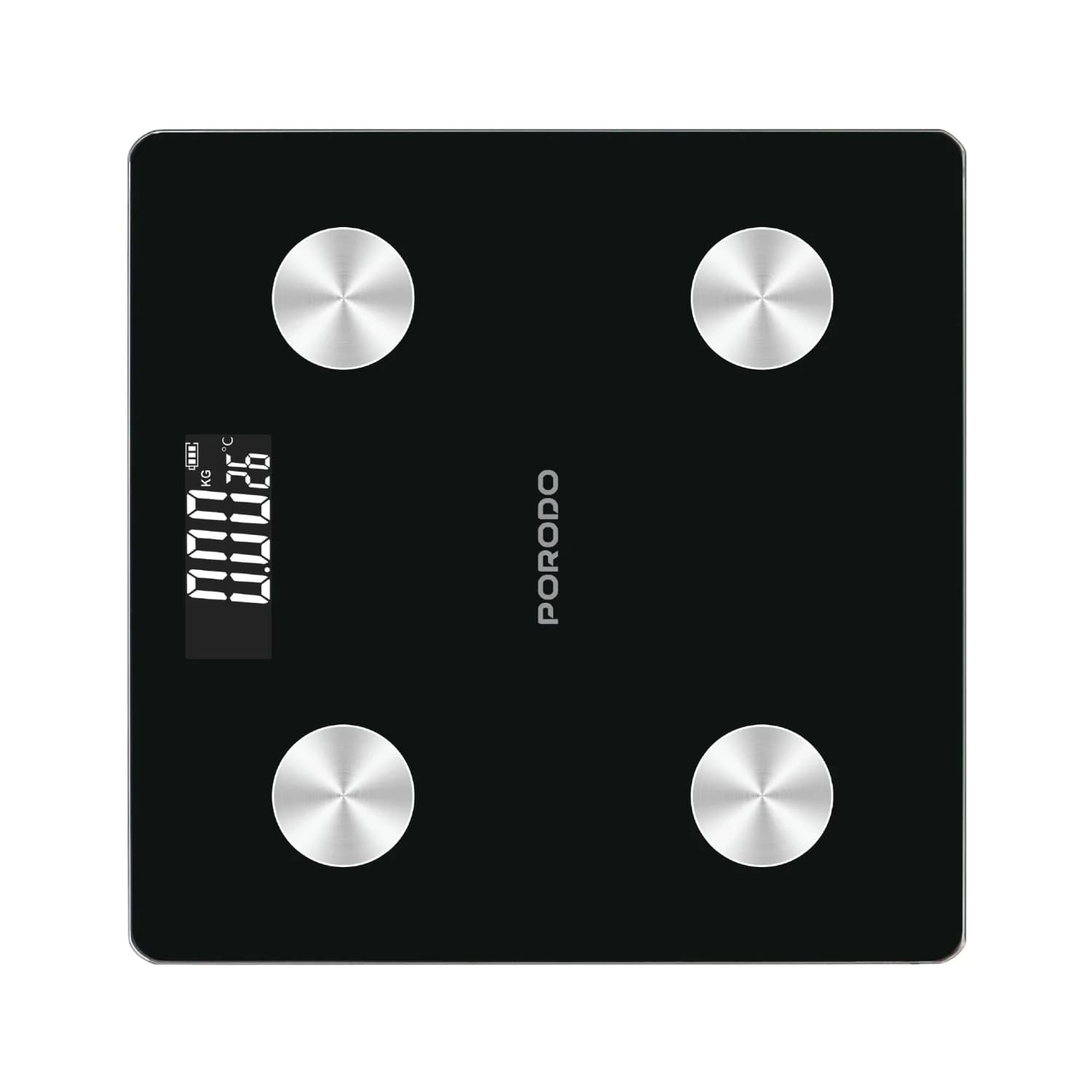 Porodo Scale Gravis - Smart Body FAT & BMI, Black 1 Porodo Scale Gravis - Smart Body FAT & BMI, Black 1