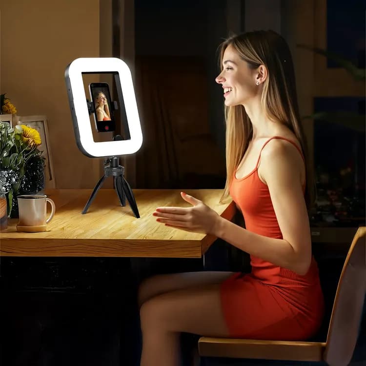 Porodo Vlogging Light - 240 LEDs, Adjustable Color Temp, Bluetooth 2