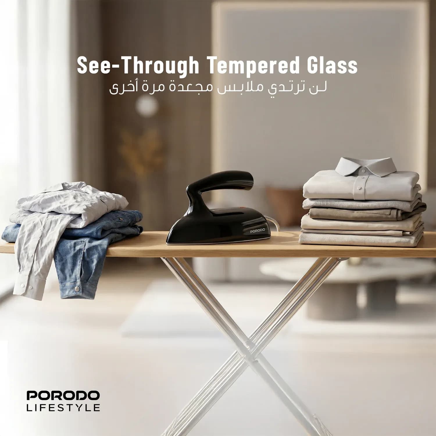 Porodo Ironix Mini Portable Iron Steamer - Black 4