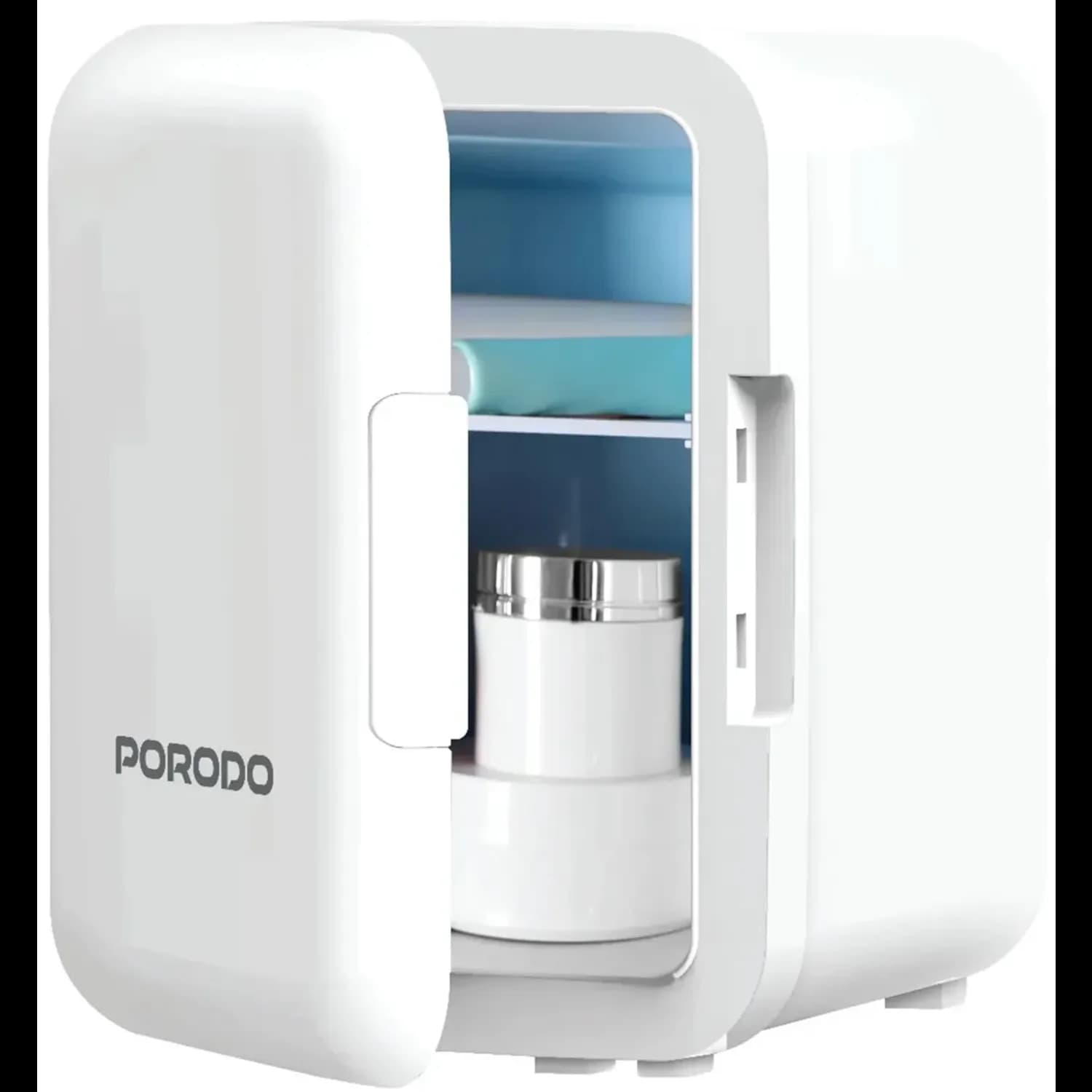 Porodo Mini Cooling Fridge Echochill - 4L, White 1 Porodo Mini Cooling Fridge Echochill - 4L, White 1