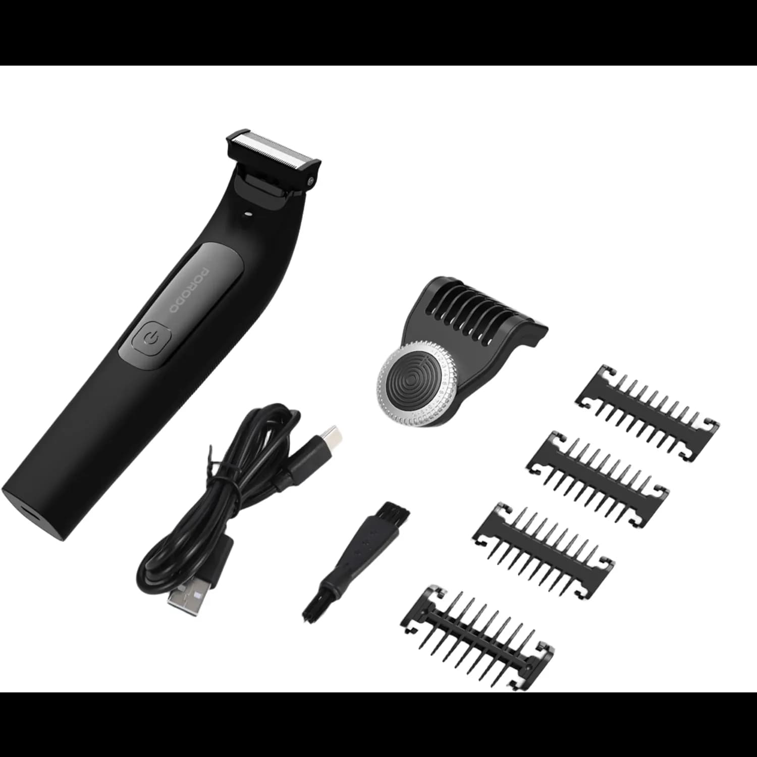 Porodo Grooming Trimmer - Ceramic Blade, IPX7, Black 1 Porodo Grooming Trimmer - Ceramic Blade, IPX7, Black 1