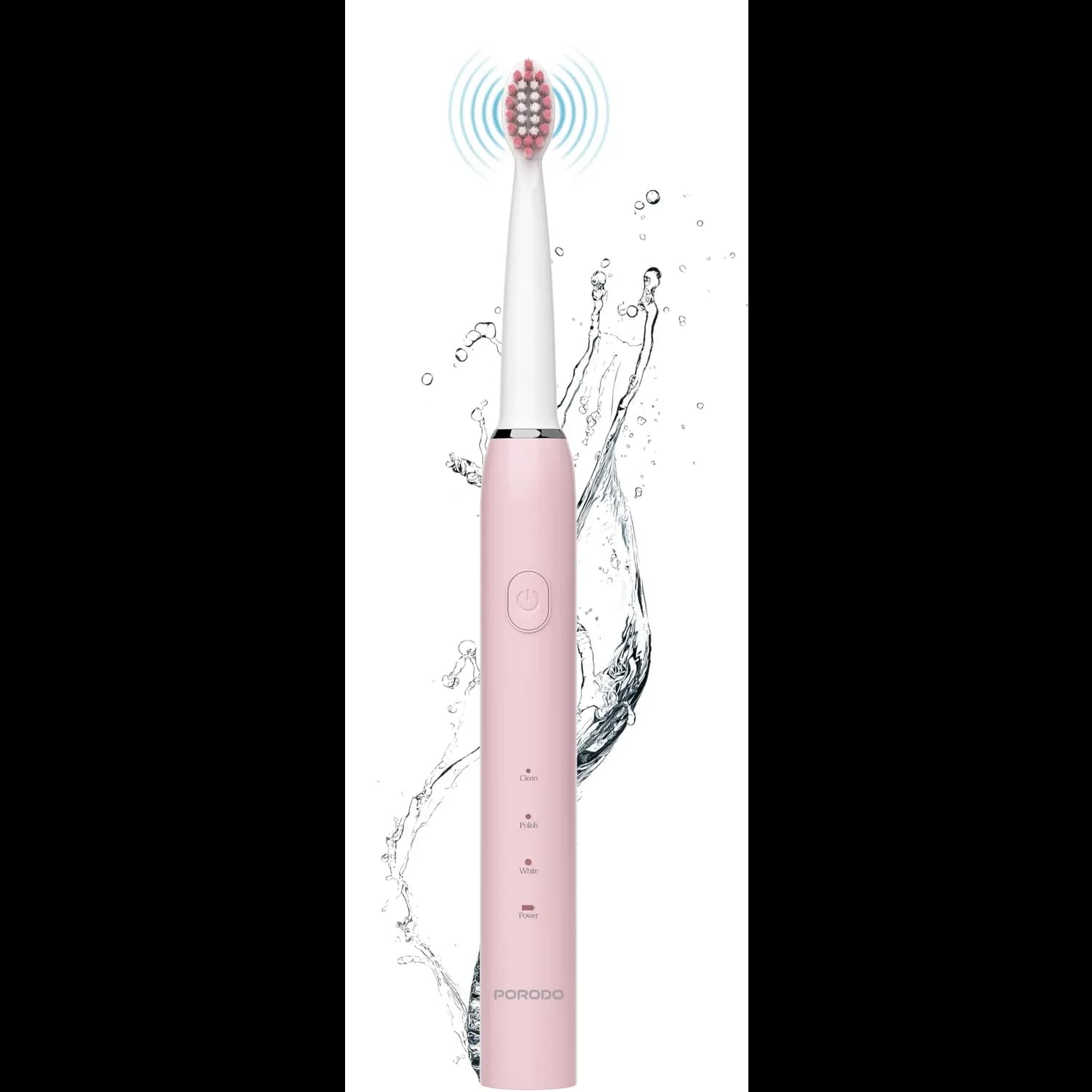 Porodo Electric Toothbrush - 100-Day Battery, Pink — Pink 3