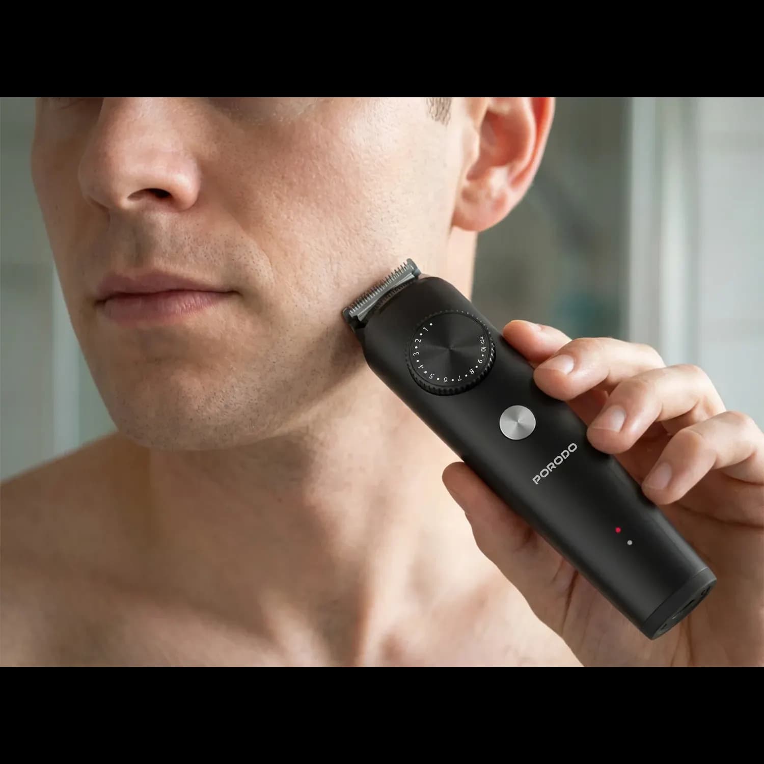 Porodo Hair Trimmer Kron - Detachable Comb, Black 5