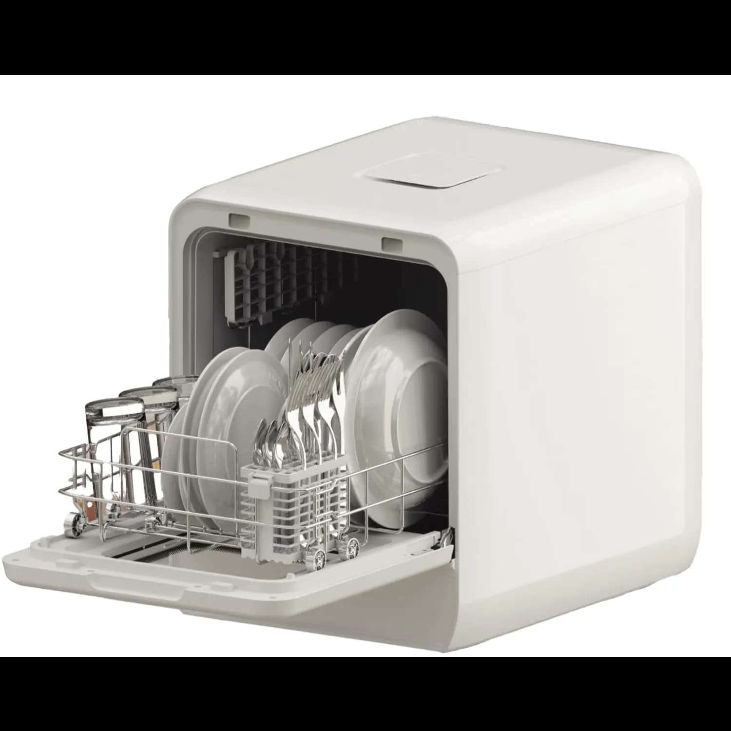 Porodo Countertop Dishwasher - 5.7L, 6 Programs, White 4