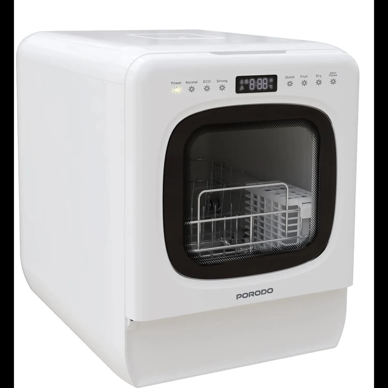 Porodo Countertop Dishwasher - 5.7L, 6 Programs, White 1 Porodo Countertop Dishwasher - 5.7L, 6 Programs, White 1
