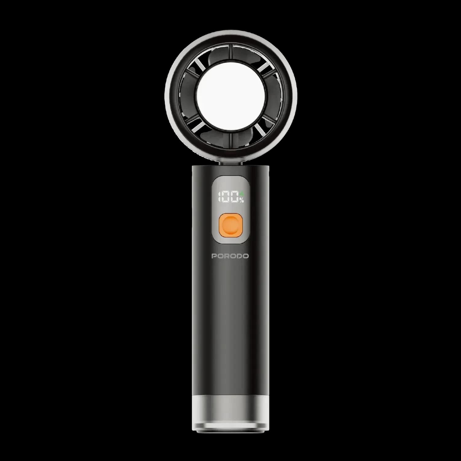 Porodo Cooling Fan ChilloFlex - Rechargeable, LED Display, Black 1 Porodo Cooling Fan ChilloFlex - Rechargeable, LED Display, Black 1