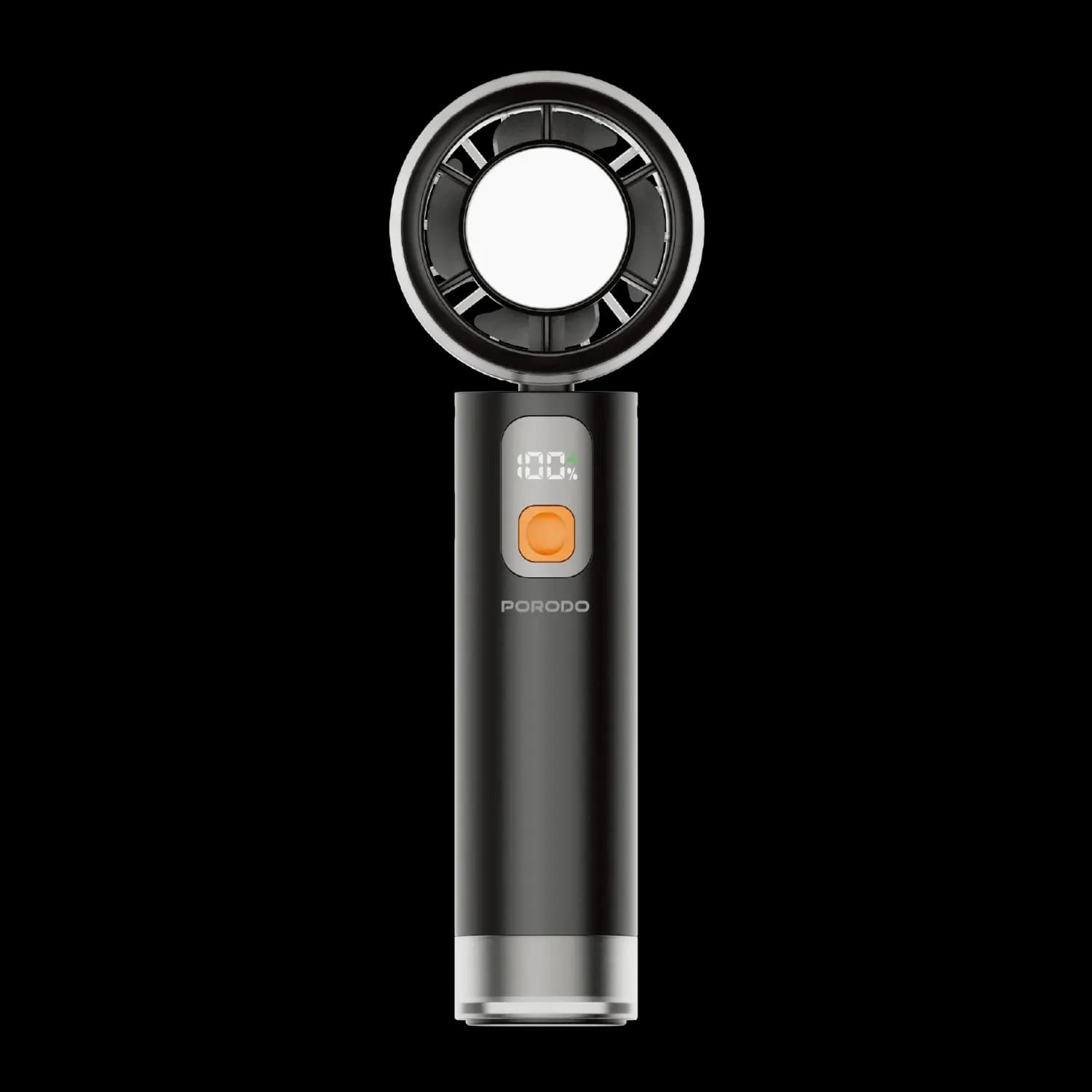 Porodo Cooling Fan ChilloFlex - Rechargeable, LED Display, Black 2