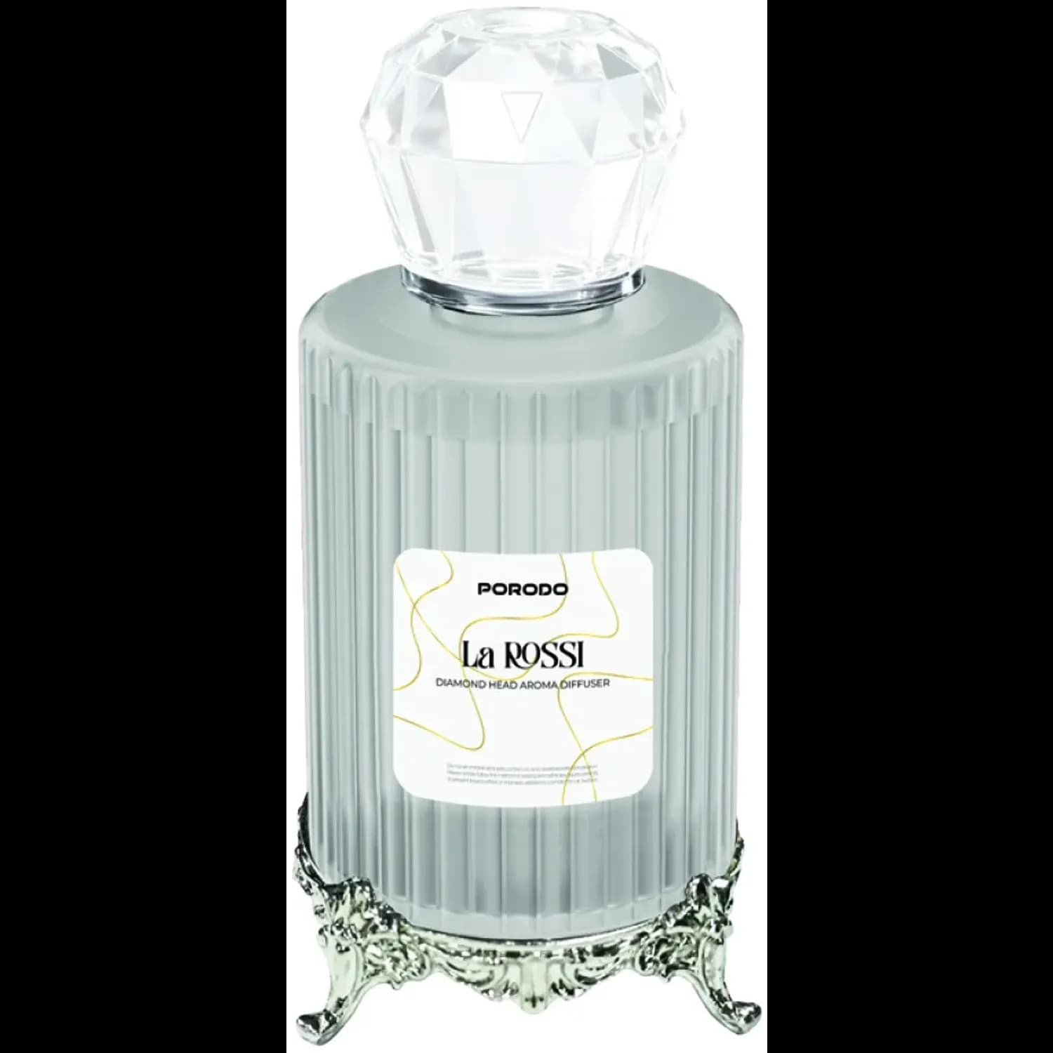 Porodo Aroma Diffuser La Rossi Diamond Head - 120ml, White — White 1 Porodo Aroma Diffuser La Rossi Diamond Head - 120ml, White — White 1