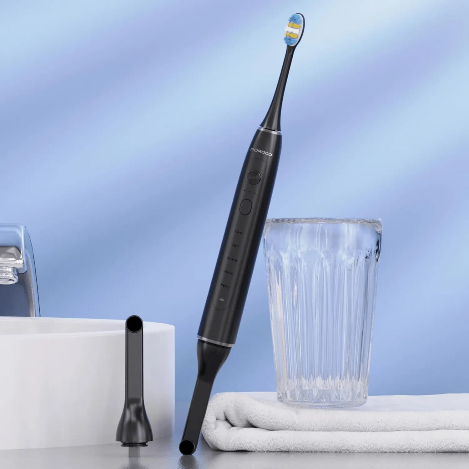 Porodo Electric Toothbrush - 5 Modes, White 2
