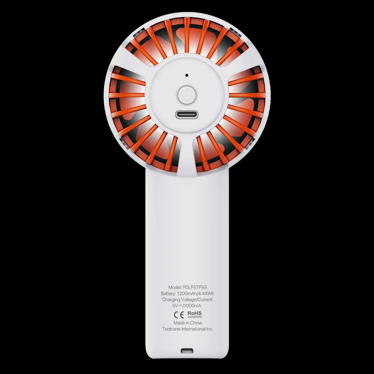 Porodo Handy Fan Chillo - Rechargeable, White 4