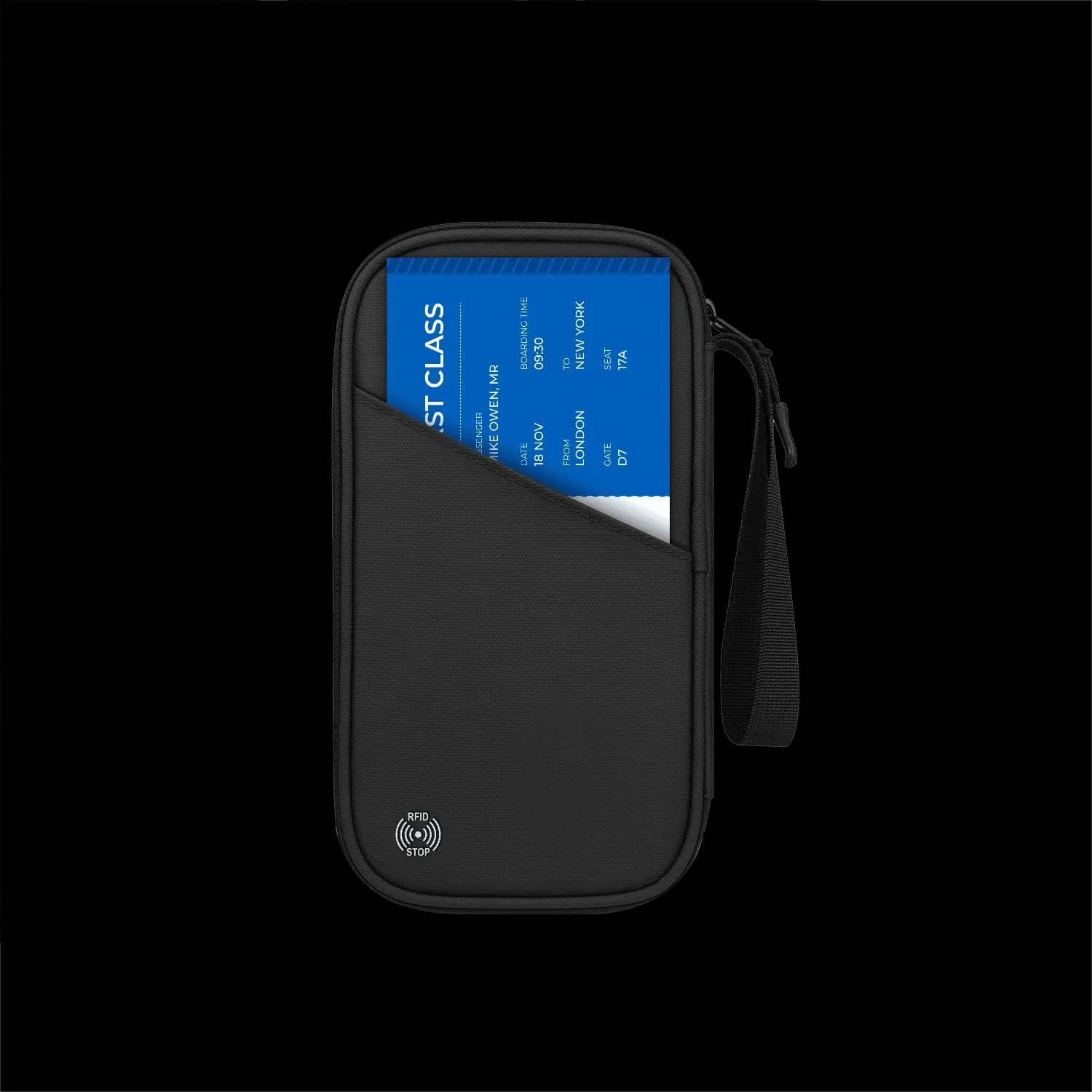 Porodo Passport Holder Milano - RFID Blocking, Black 1 Porodo Passport Holder Milano - RFID Blocking, Black 1
