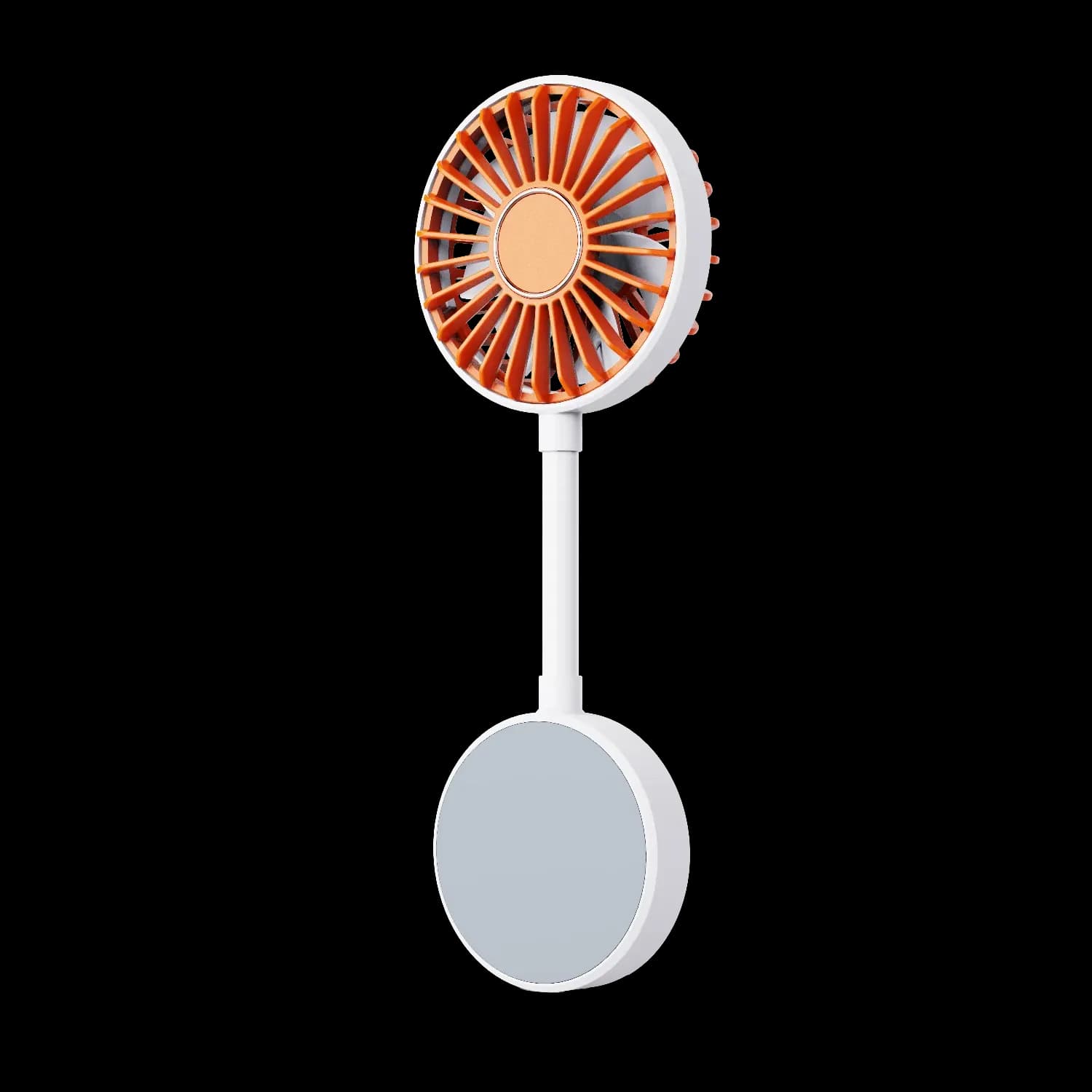 Porodo Rechargeable Fan Chillo Mag - 1200mAh, White 2
