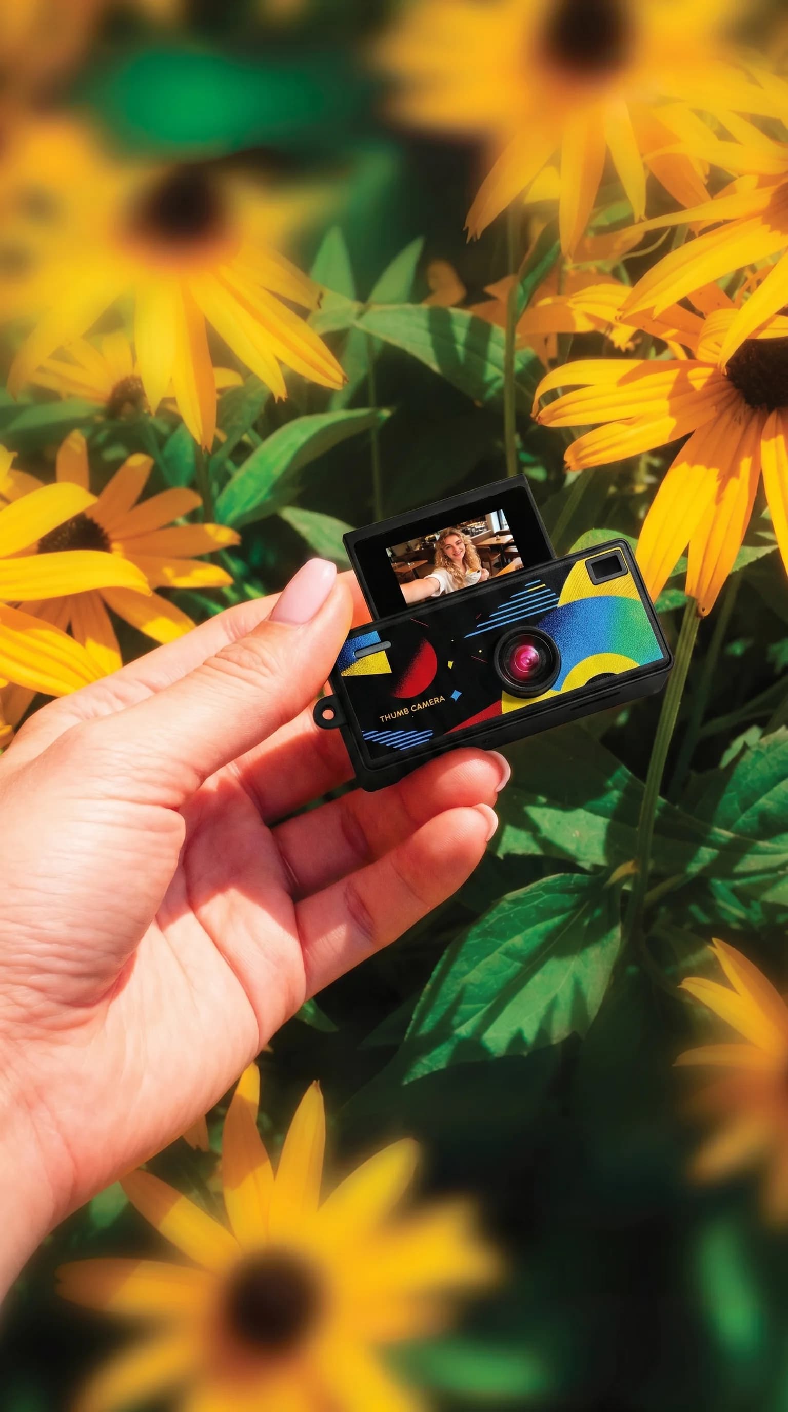 Porodo Digital Camera MEMO - Thumb-Sized, Black — White 5