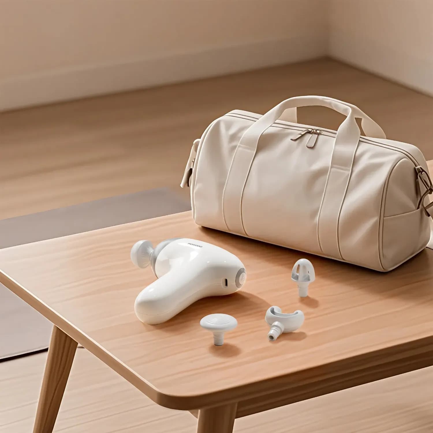 Porodo Massage Gun - 30W Cordless Mini, Beige 3