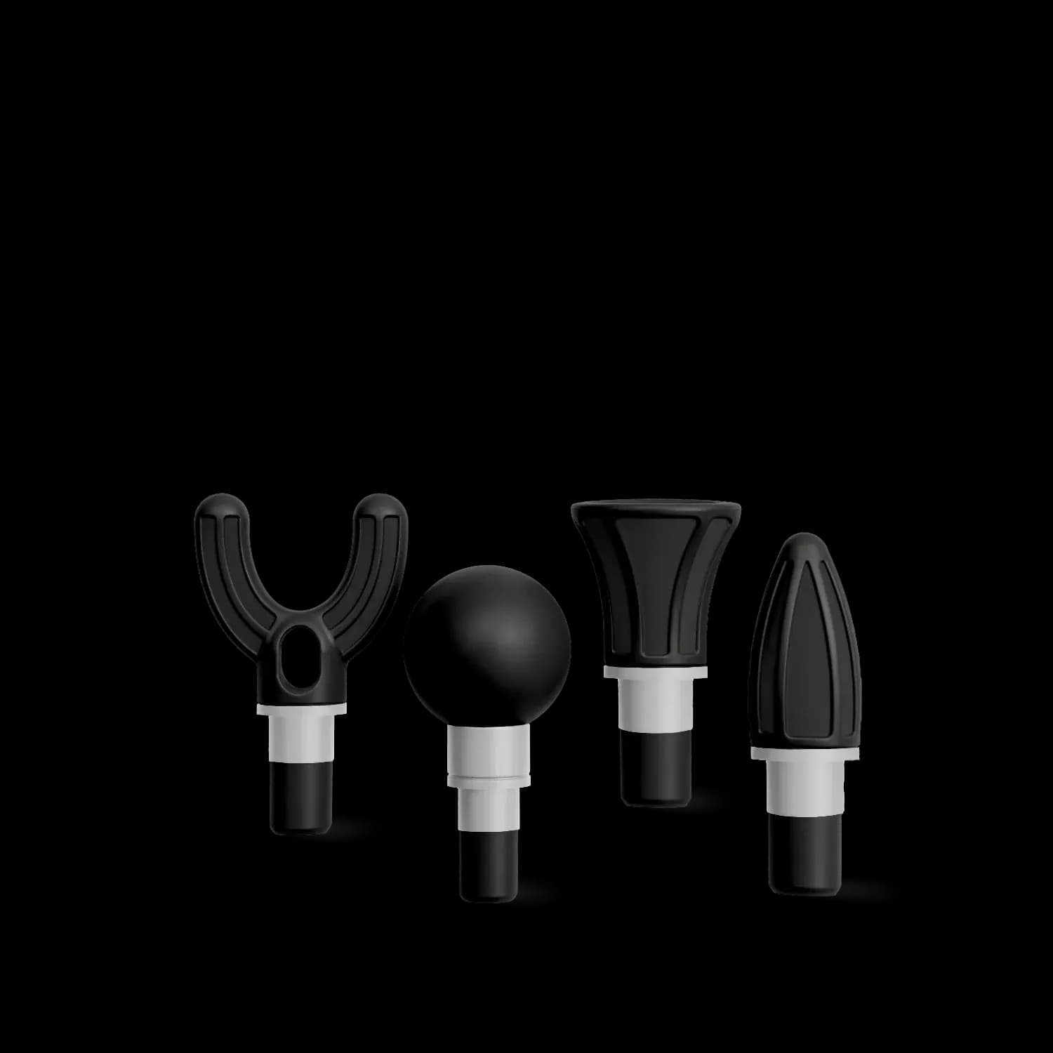 Porodo Handheld Massager EaseOn - 4 Heads, Black & Grey 5