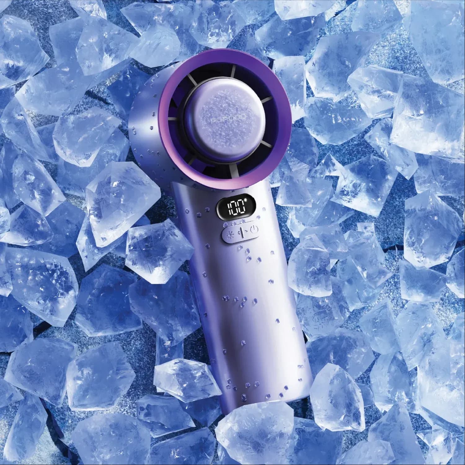 Porodo Handheld Fan Chillo Glacia - Semiconductor Cooling, Gray 3