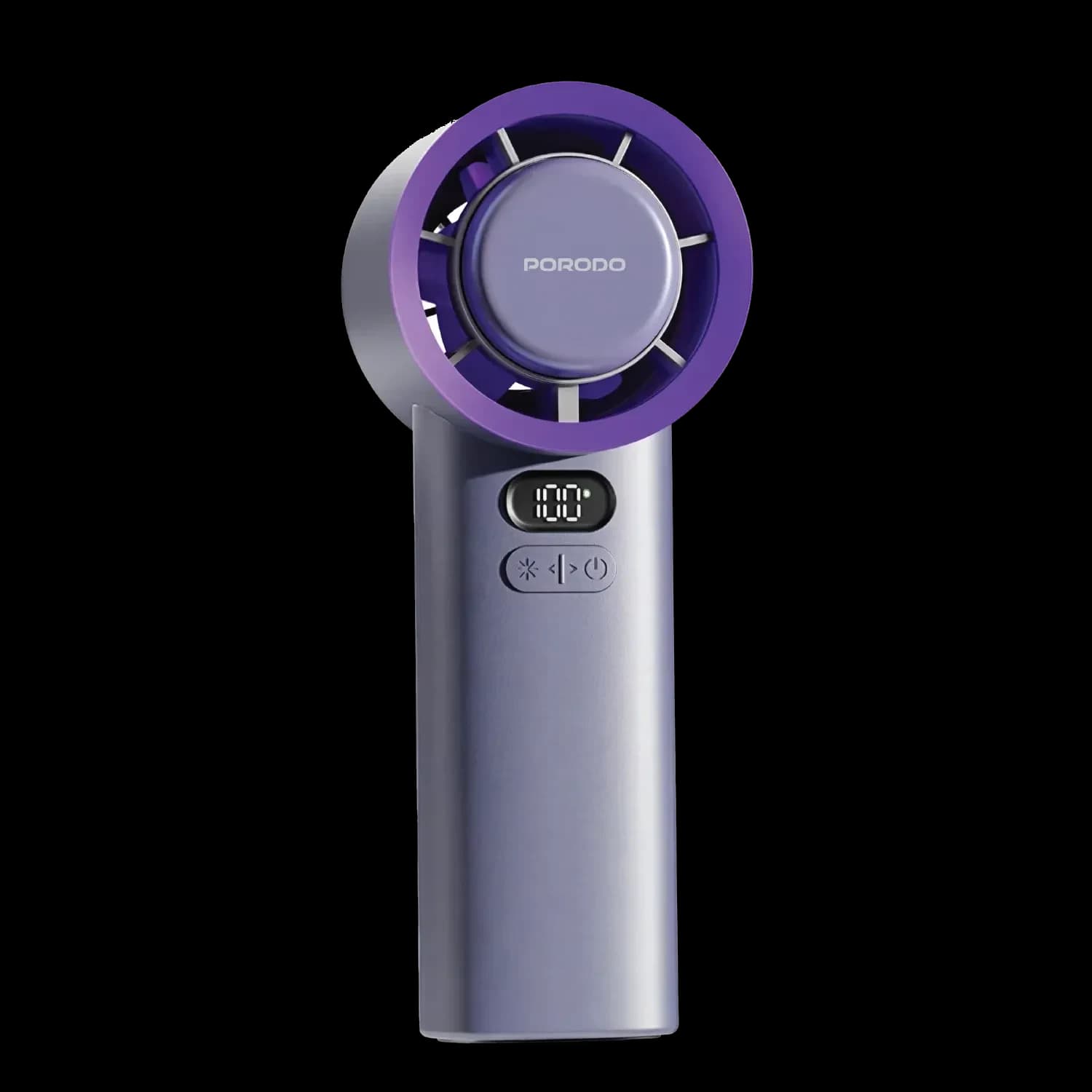 Porodo Handheld Fan Chillo Glacia - Semiconductor Cooling, Gray 1 Porodo Handheld Fan Chillo Glacia - Semiconductor Cooling, Gray 1